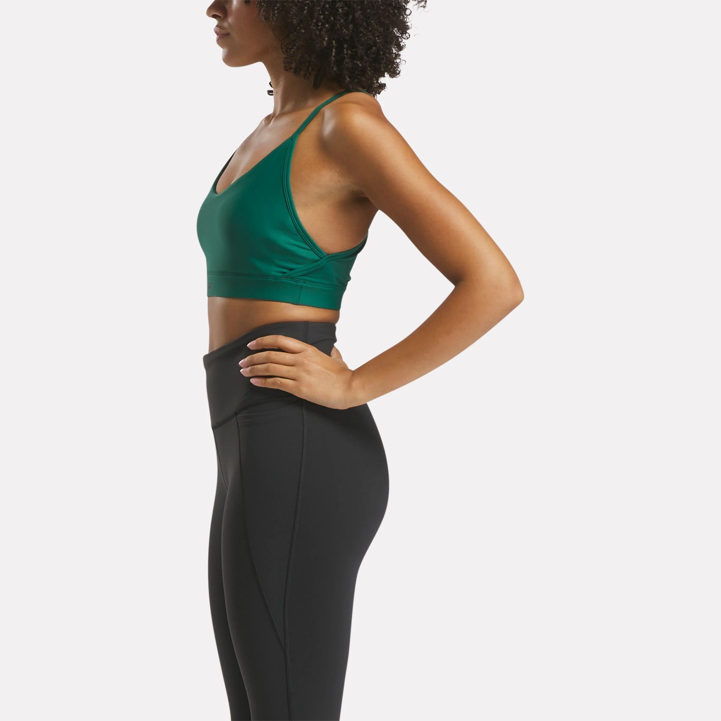 Lux Strappy Sports Bra Collegiate Green - Image 2