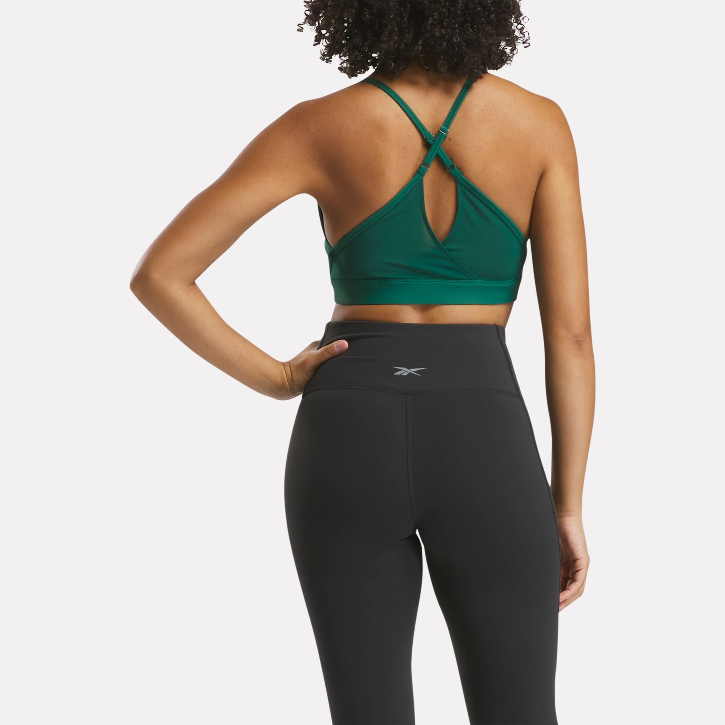 Lux Strappy Sports Bra Collegiate Green - Image 3
