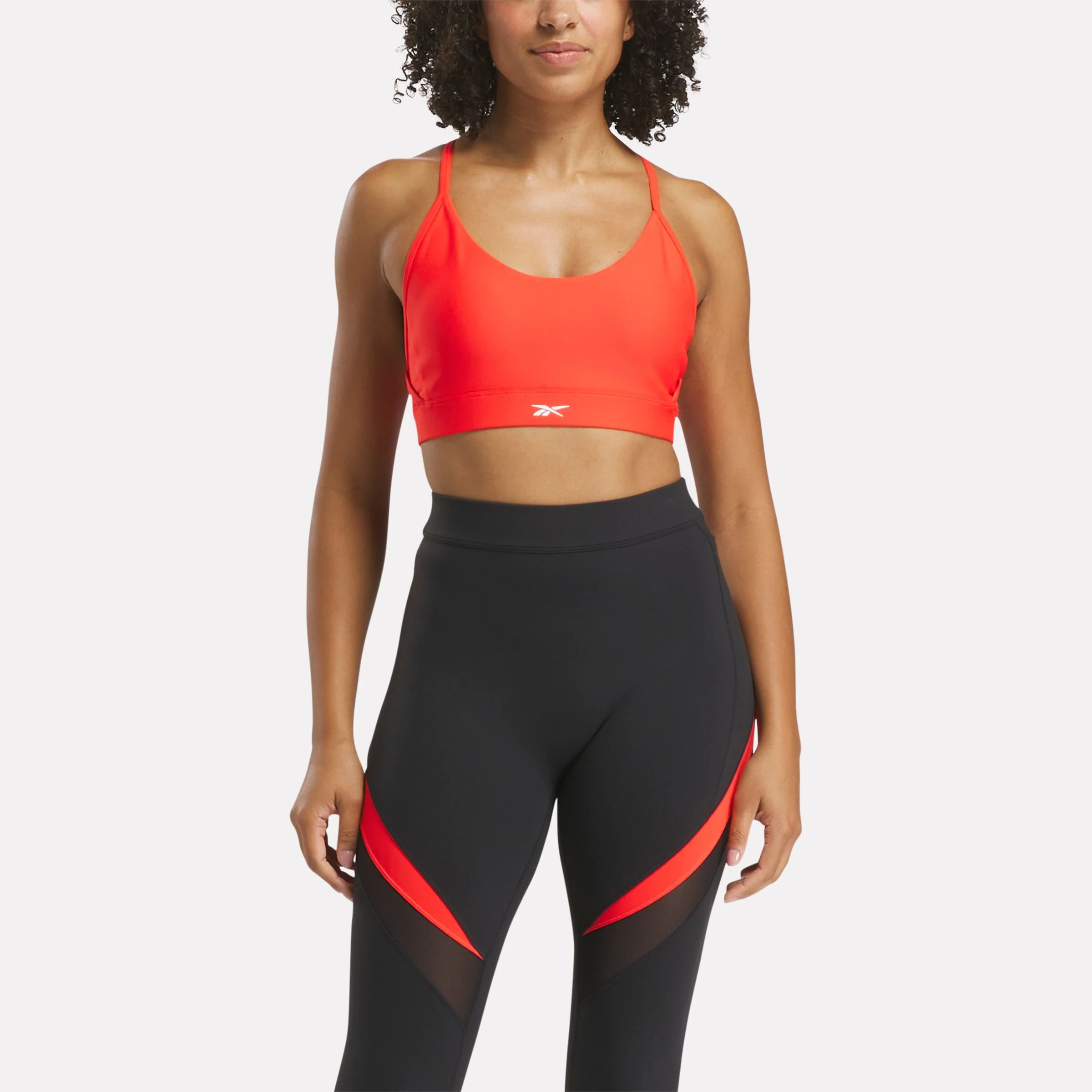 Lux Strappy Sports Bra Energy Red