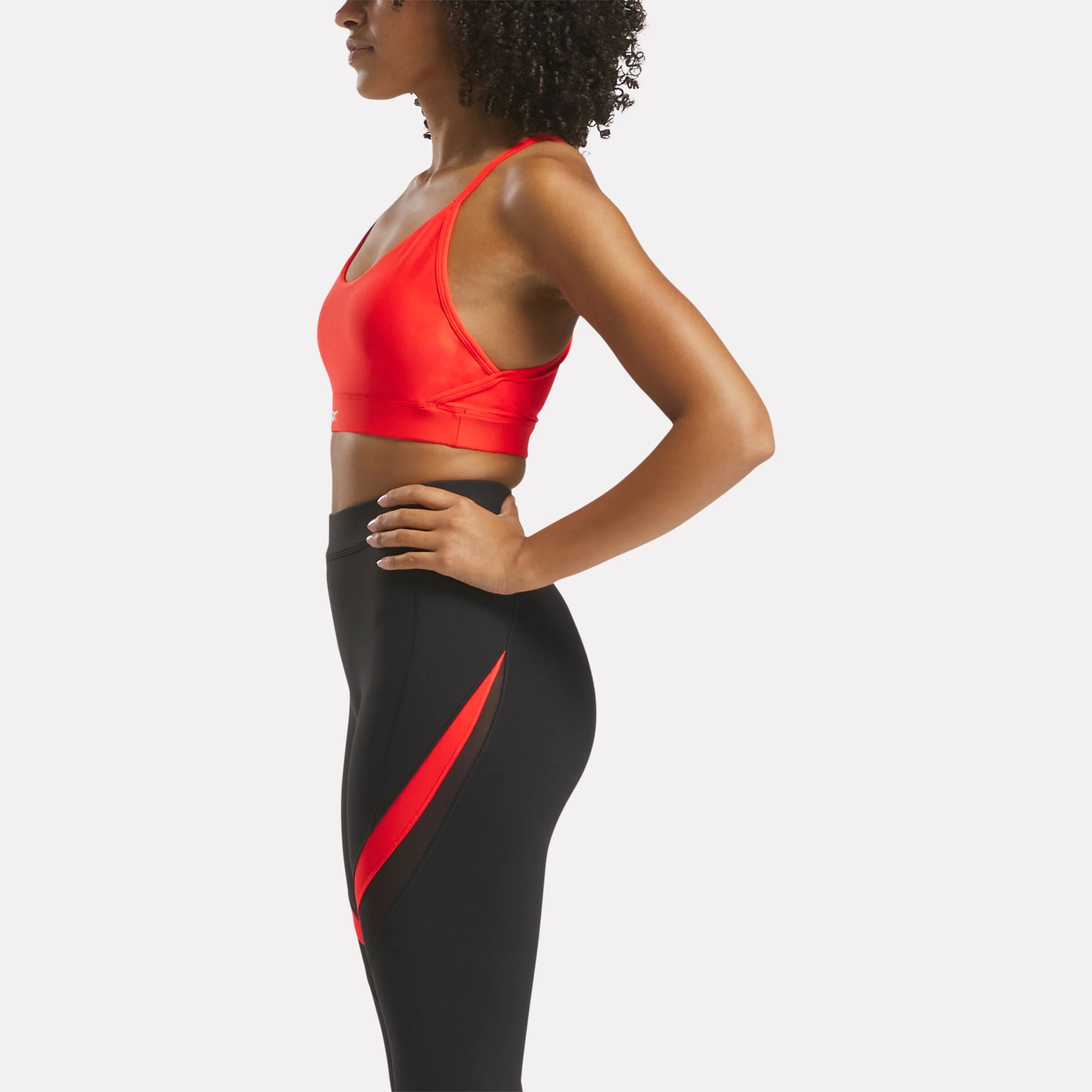 Lux Strappy Sports Bra Energy Red - Image 2