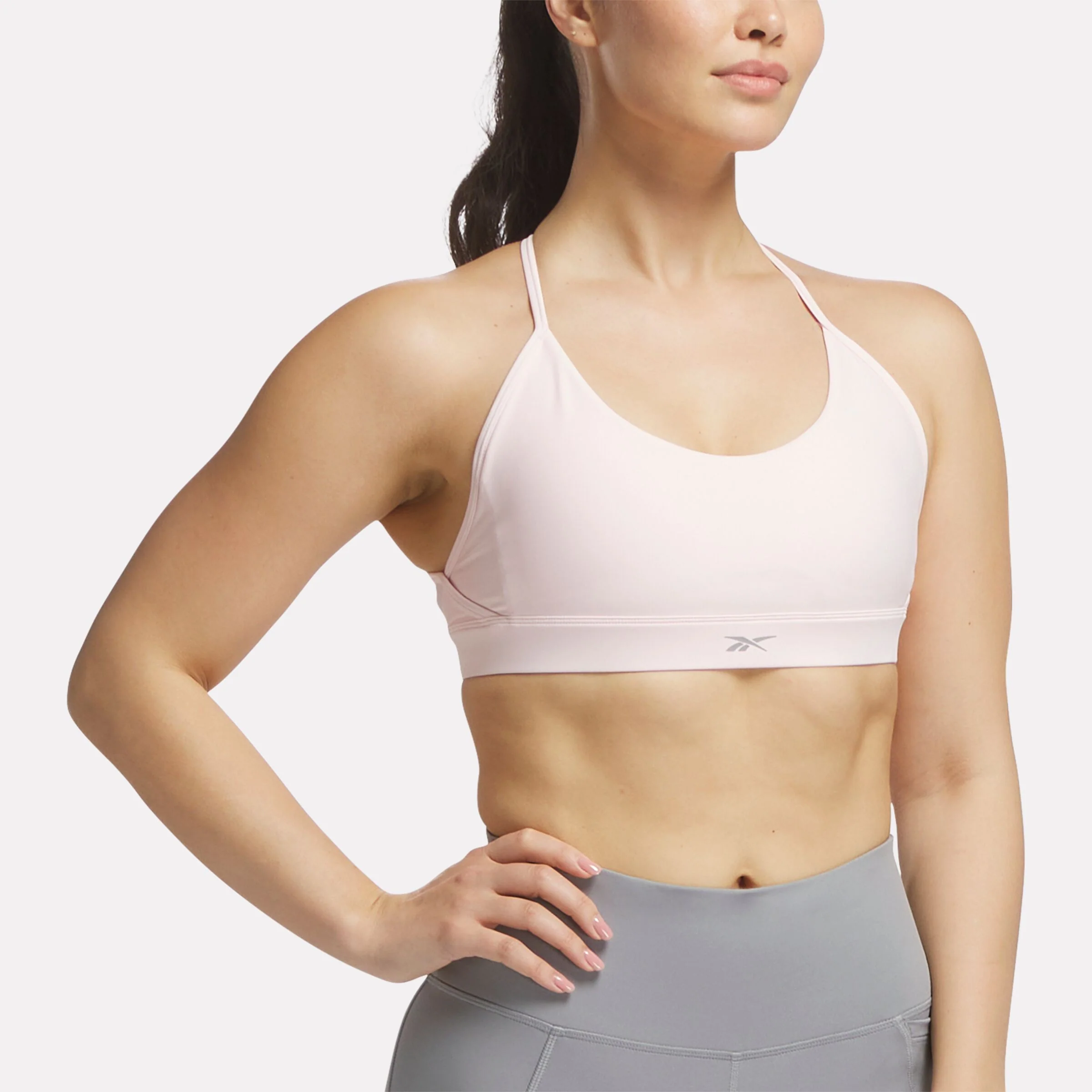 Lux Strappy Sports Bra Pure Pink