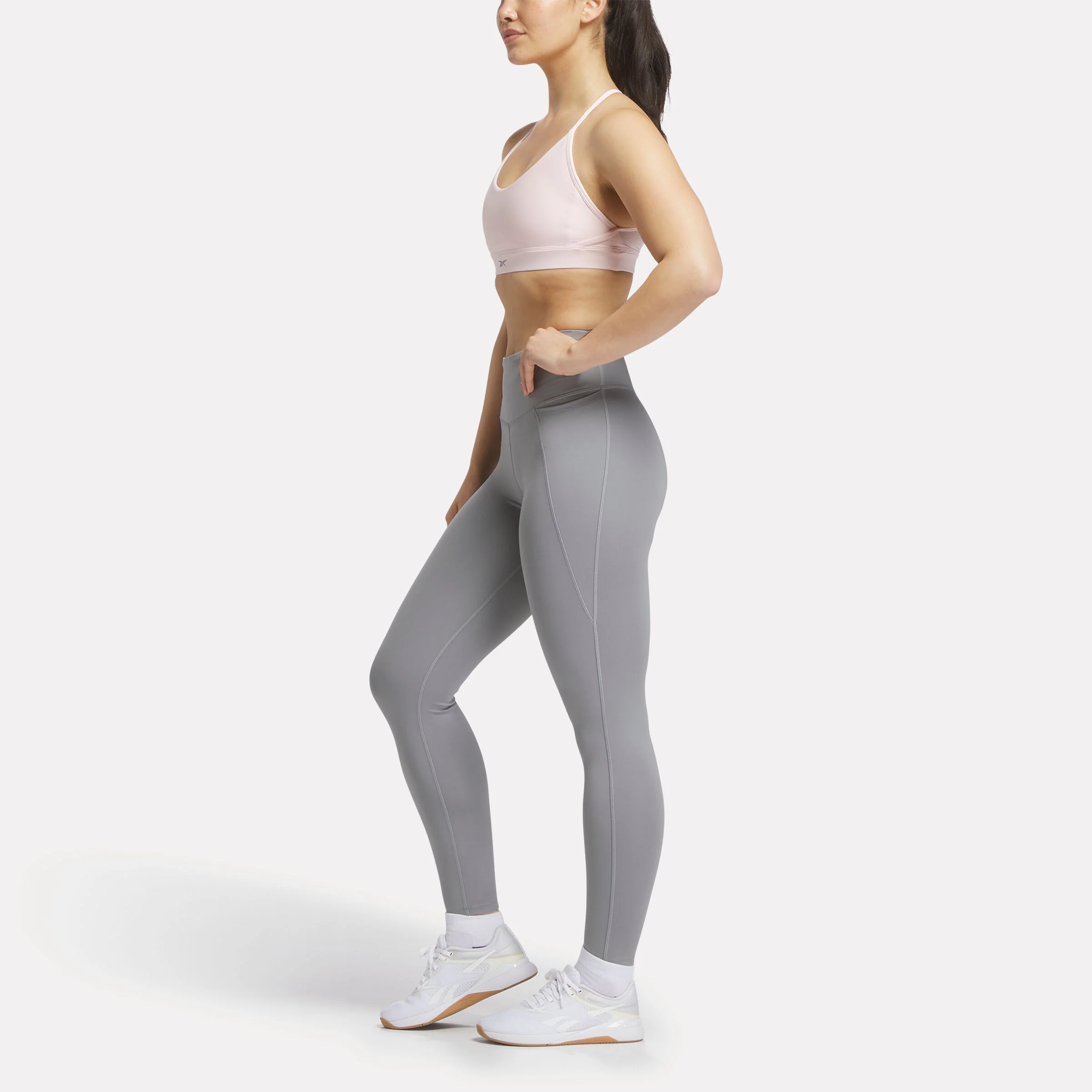 Lux Strappy Sports Bra Pure Pink - Image 2