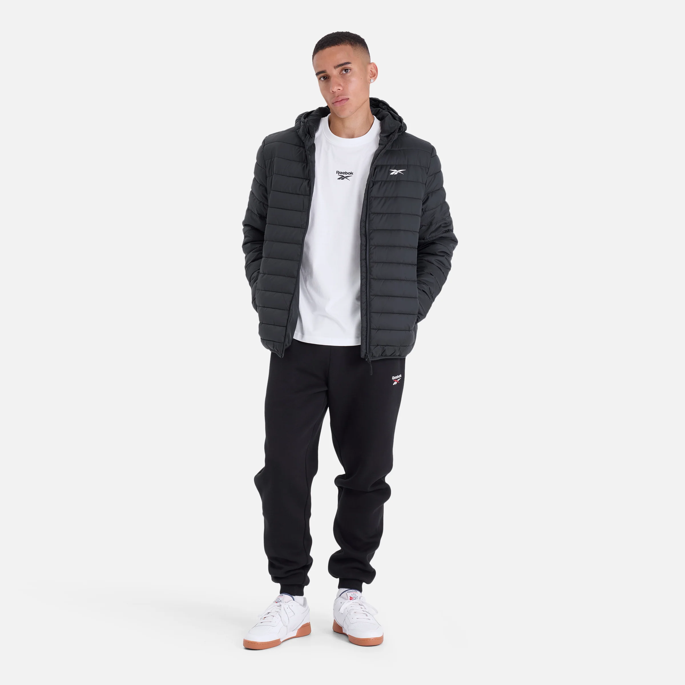 Men's Puffer Jacket Black - Image 4