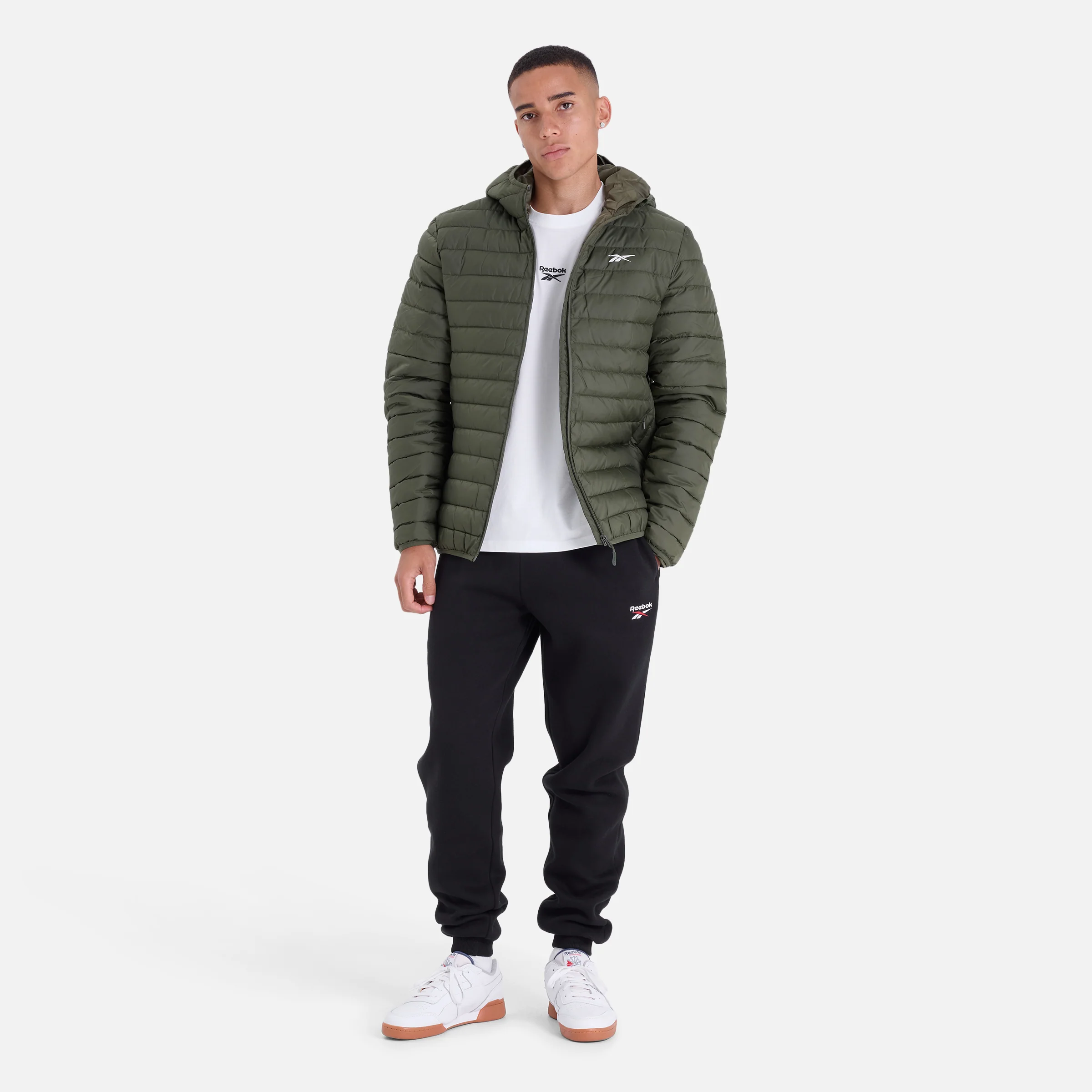 Men's Puffer Jacket Hunter Green - Image 4