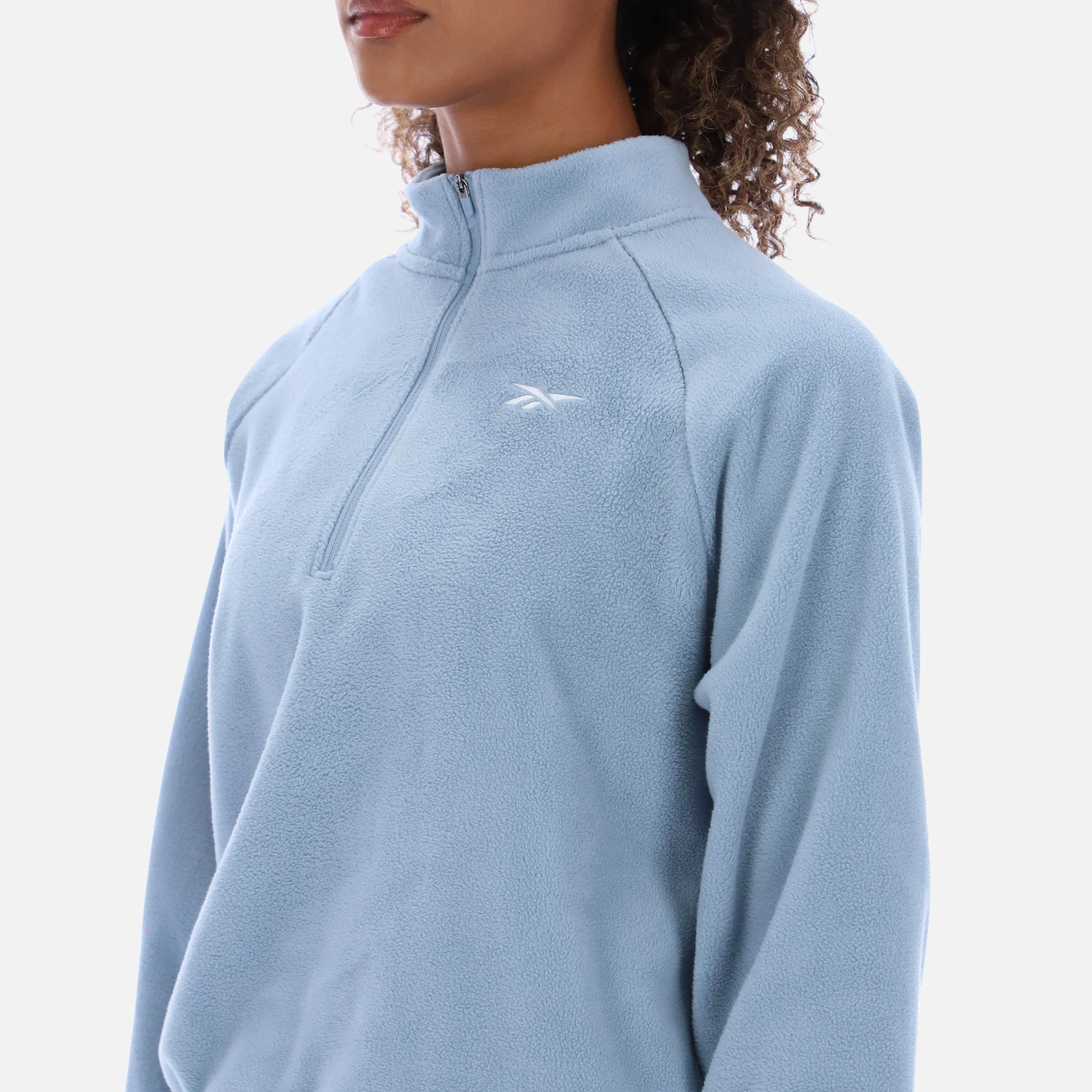 Myla Crop 1/4 Zip Leisure Blue - Image 3
