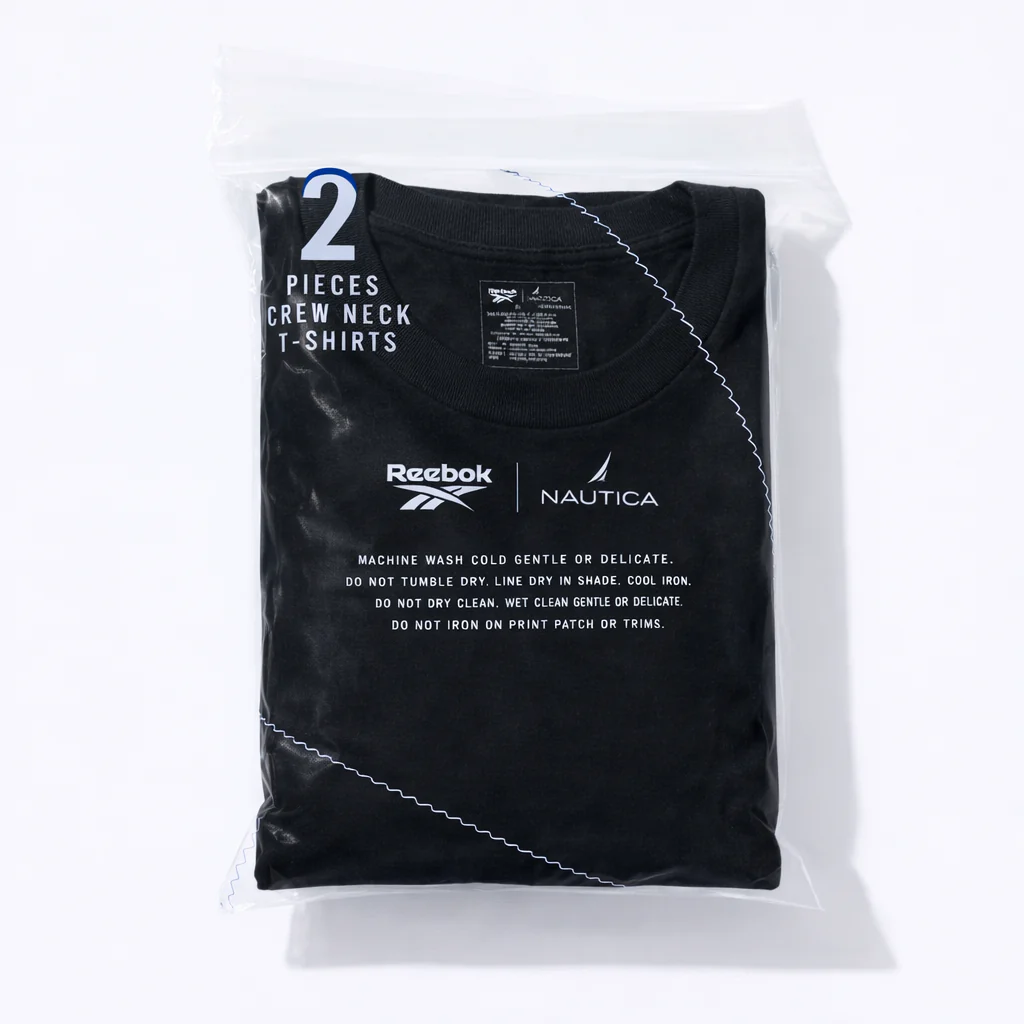 Reebok X Nautica Japan 2 Pack Tee Black - Image 2