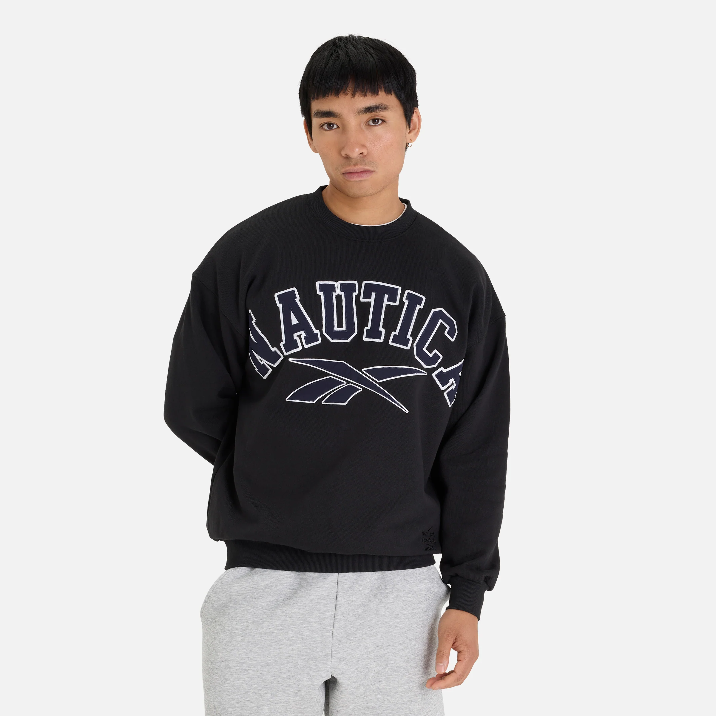 Reebok X Nautica Japan Heavyweight Crew Sweatshirt Black - Image 2