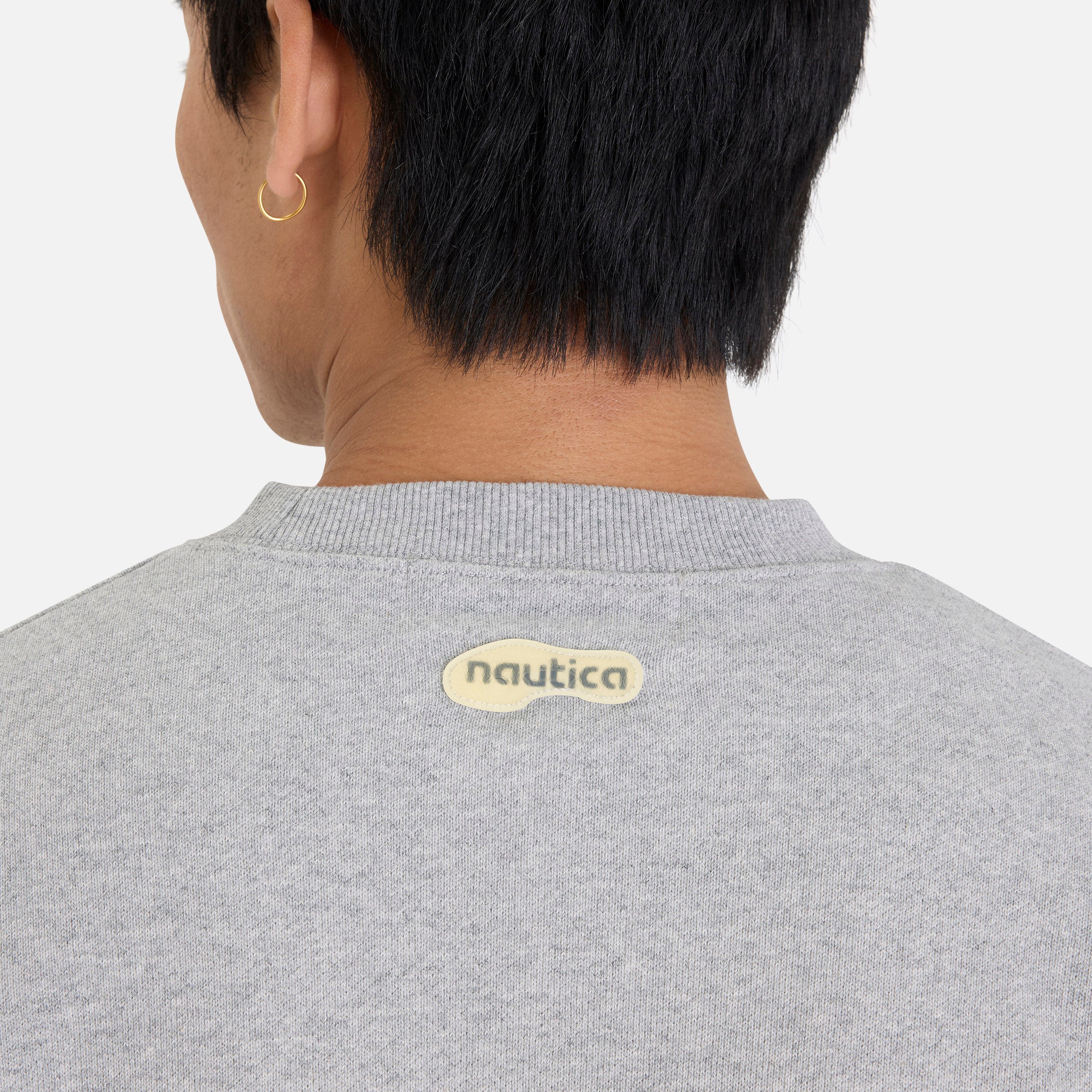 Reebok X Nautica Japan Heavyweight Crew Sweatshirt Grey - Image 5
