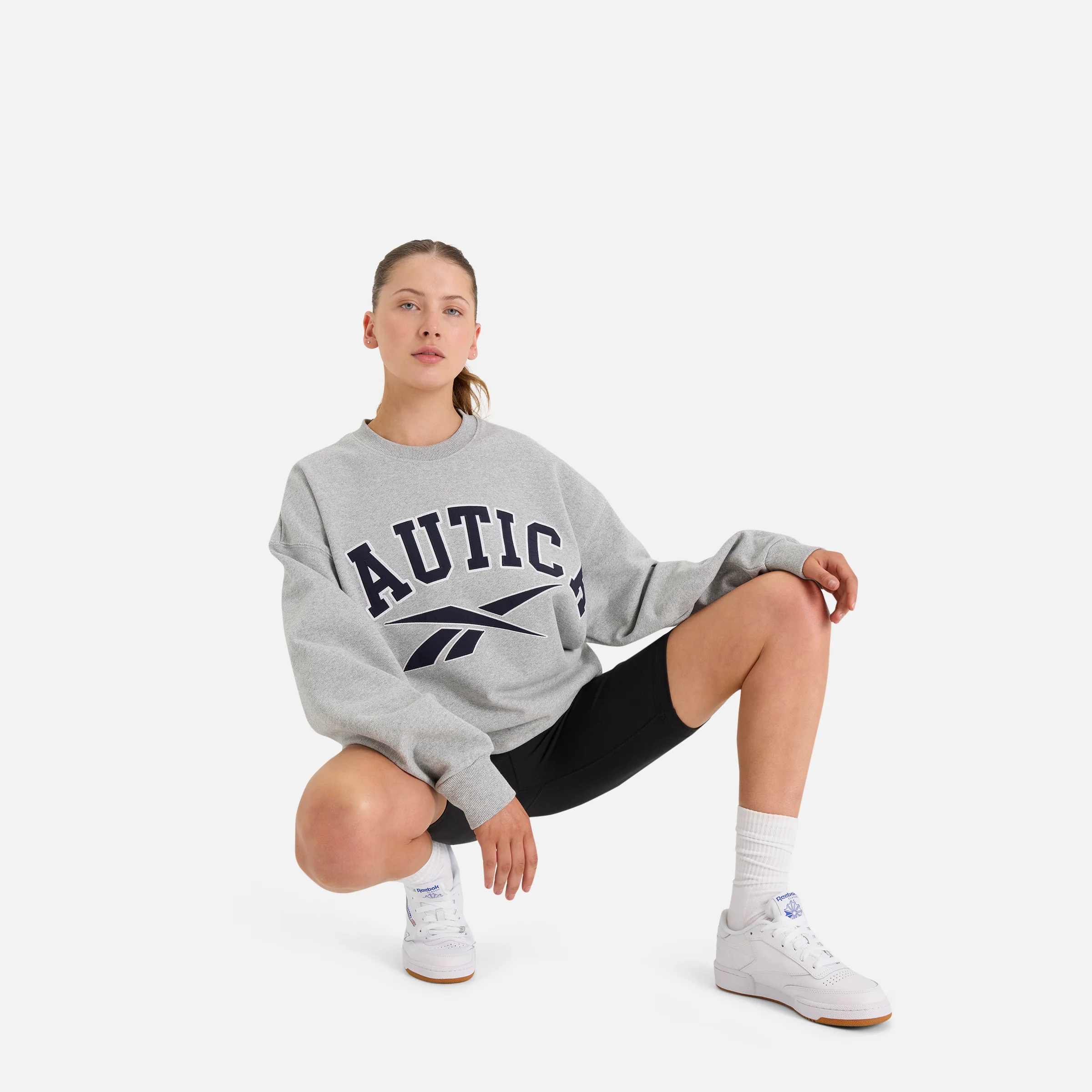 Reebok X Nautica Japan Heavyweight Crew Sweatshirt Grey - Image 8