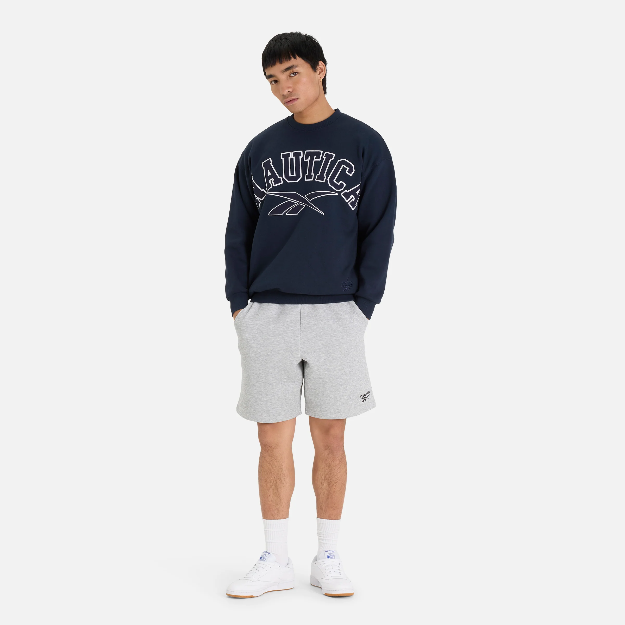 Reebok X Nautica Japan Heavyweight Crew Sweatshirt Navy