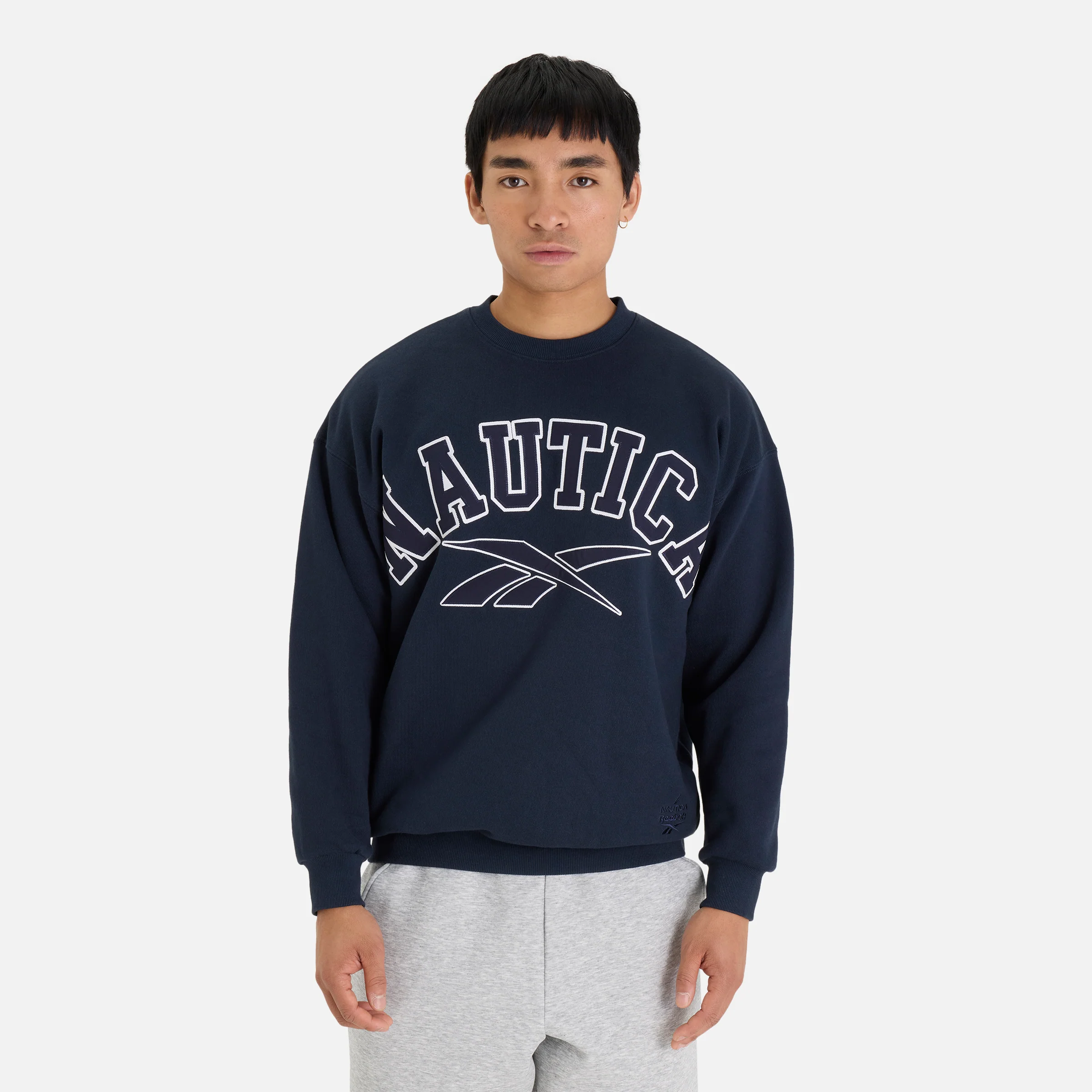Reebok X Nautica Japan Heavyweight Crew Sweatshirt Navy - Image 2