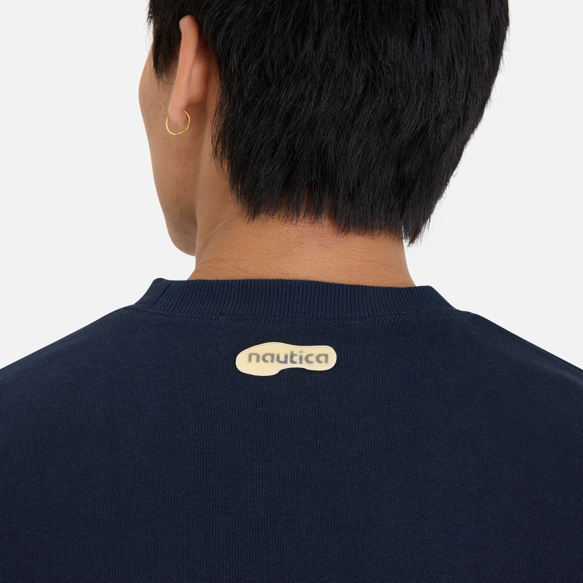 Reebok X Nautica Japan Heavyweight Crew Sweatshirt Navy - Image 5