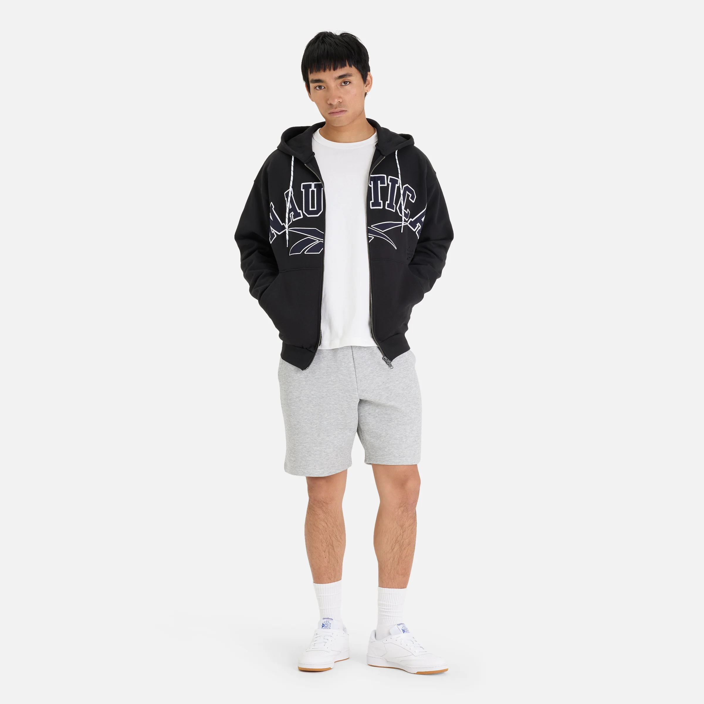 N×r Heavy Weight Zip Hoodie Black