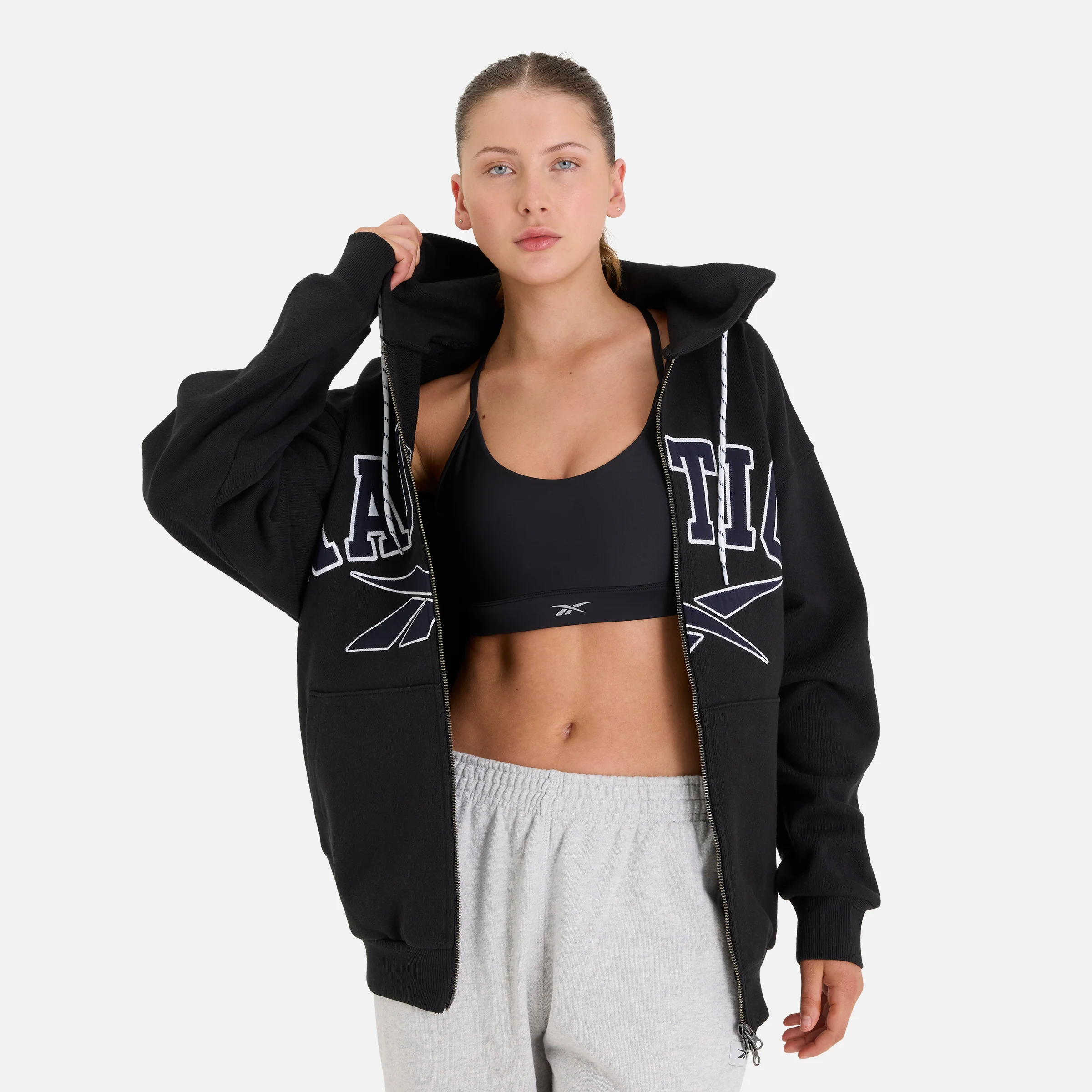 N×r Heavy Weight Zip Hoodie Black - Image 3