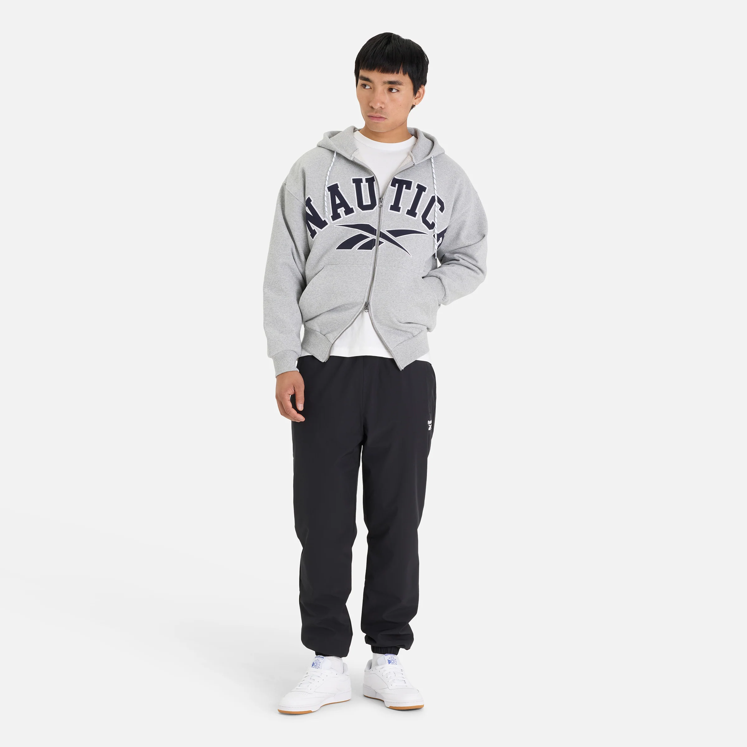 Reebok X Nautica Japan Heavyweight Hoodie Grey