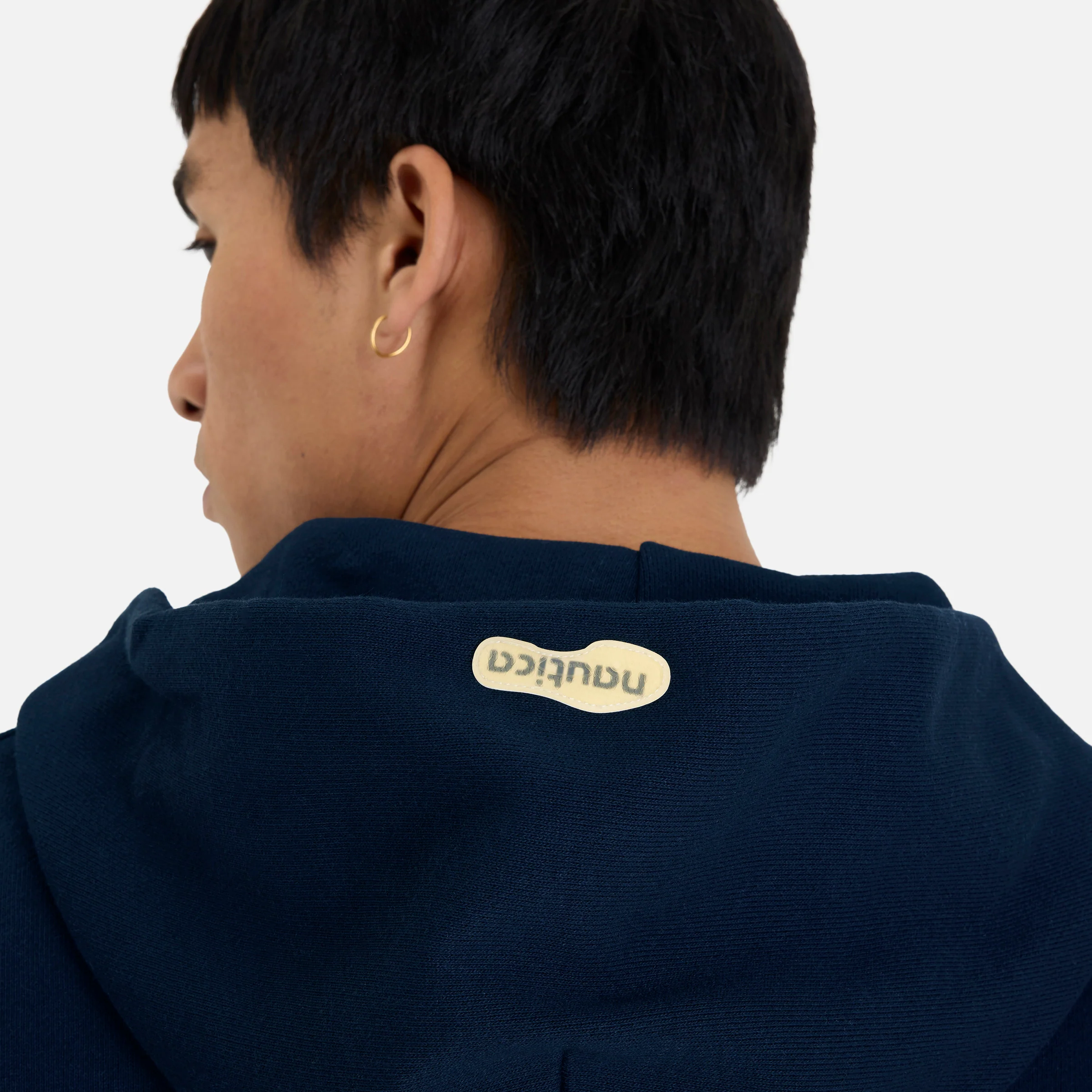 Reebok X Nautica Japan Heavyweight Hoodie Navy - Image 4