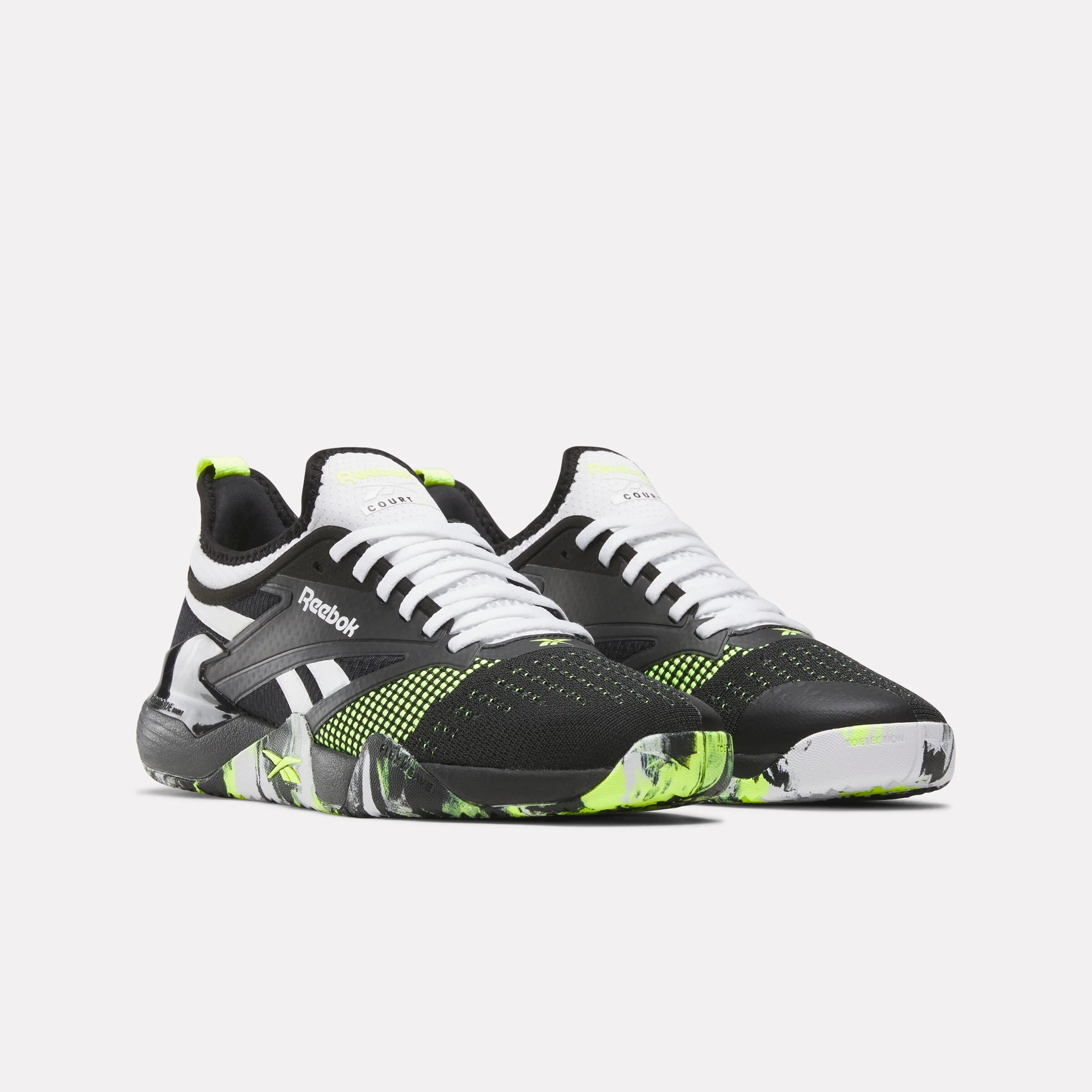 Nano Court Ftwr White/Black/Digital Lime - Image 2