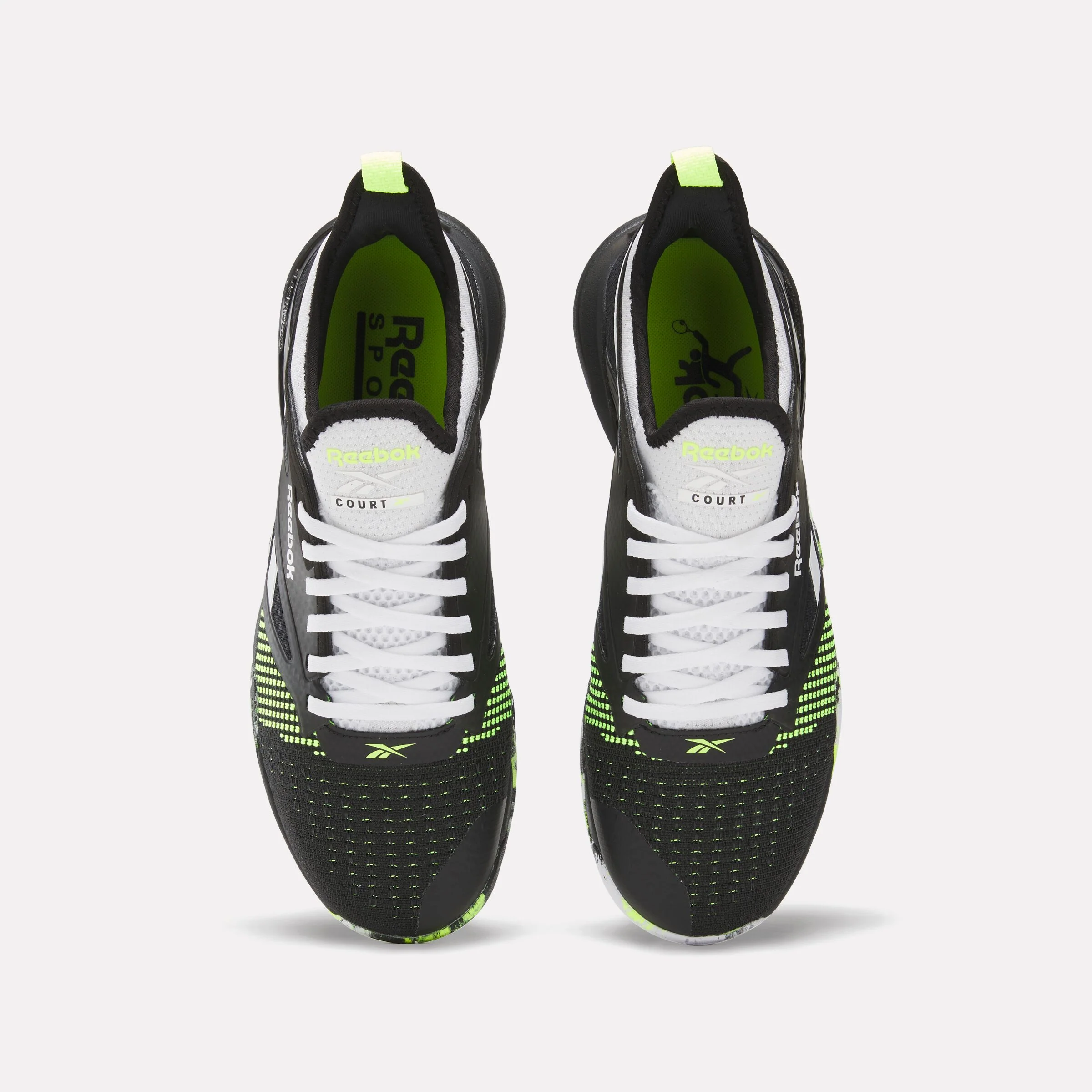 Nano Court Ftwr White/Black/Digital Lime - Image 4