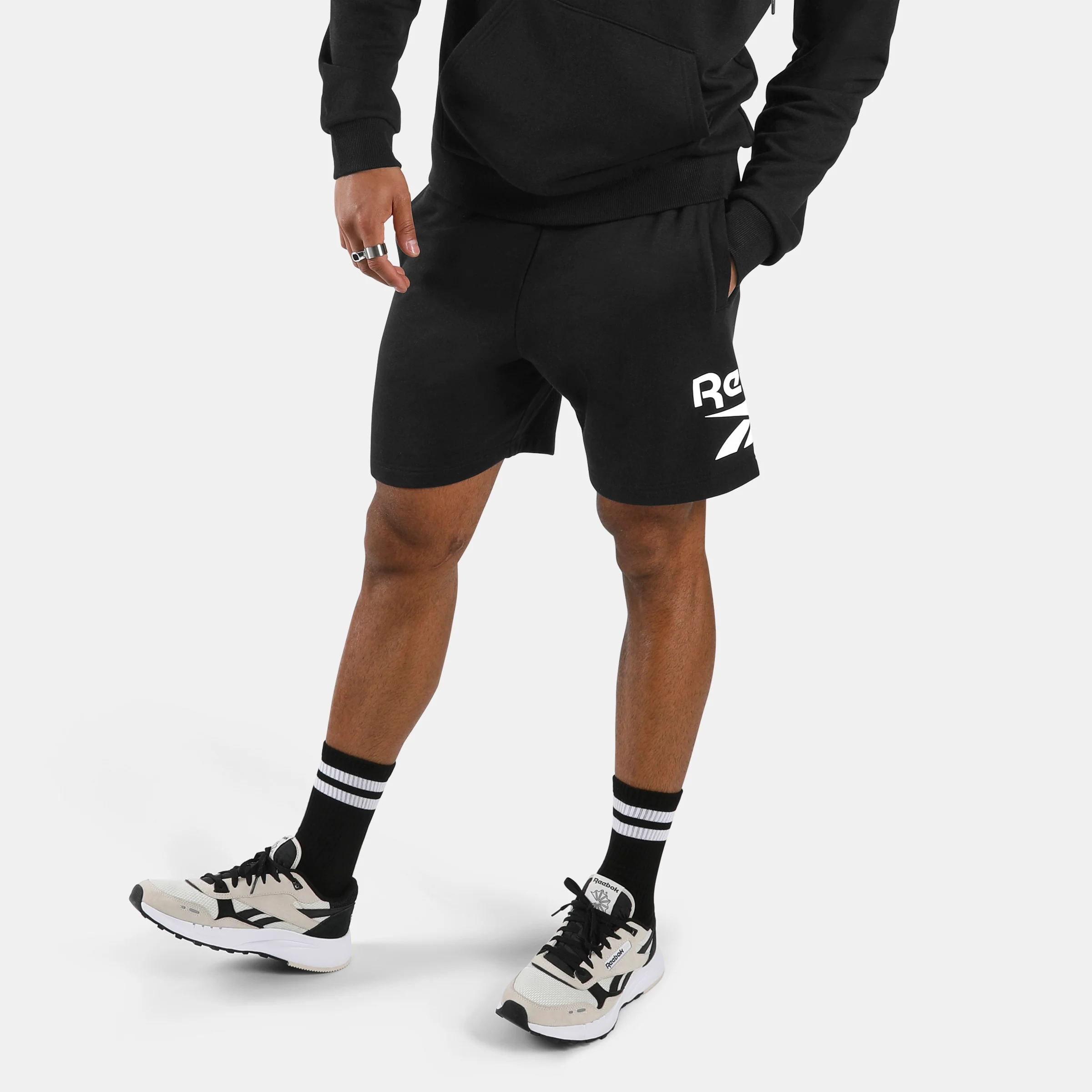 Nate Big Logo Shorts Black
