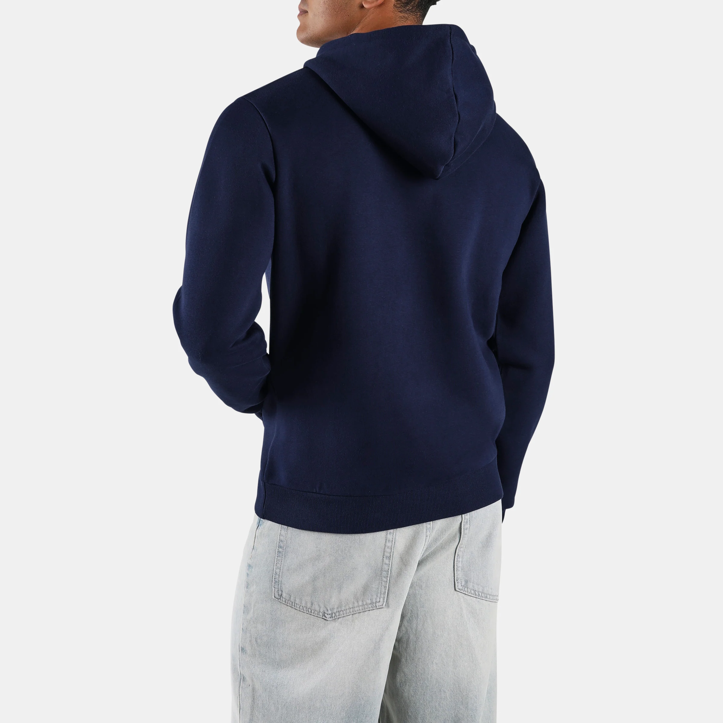 Noah Small Logo Hoody Vector Navy - Image 3