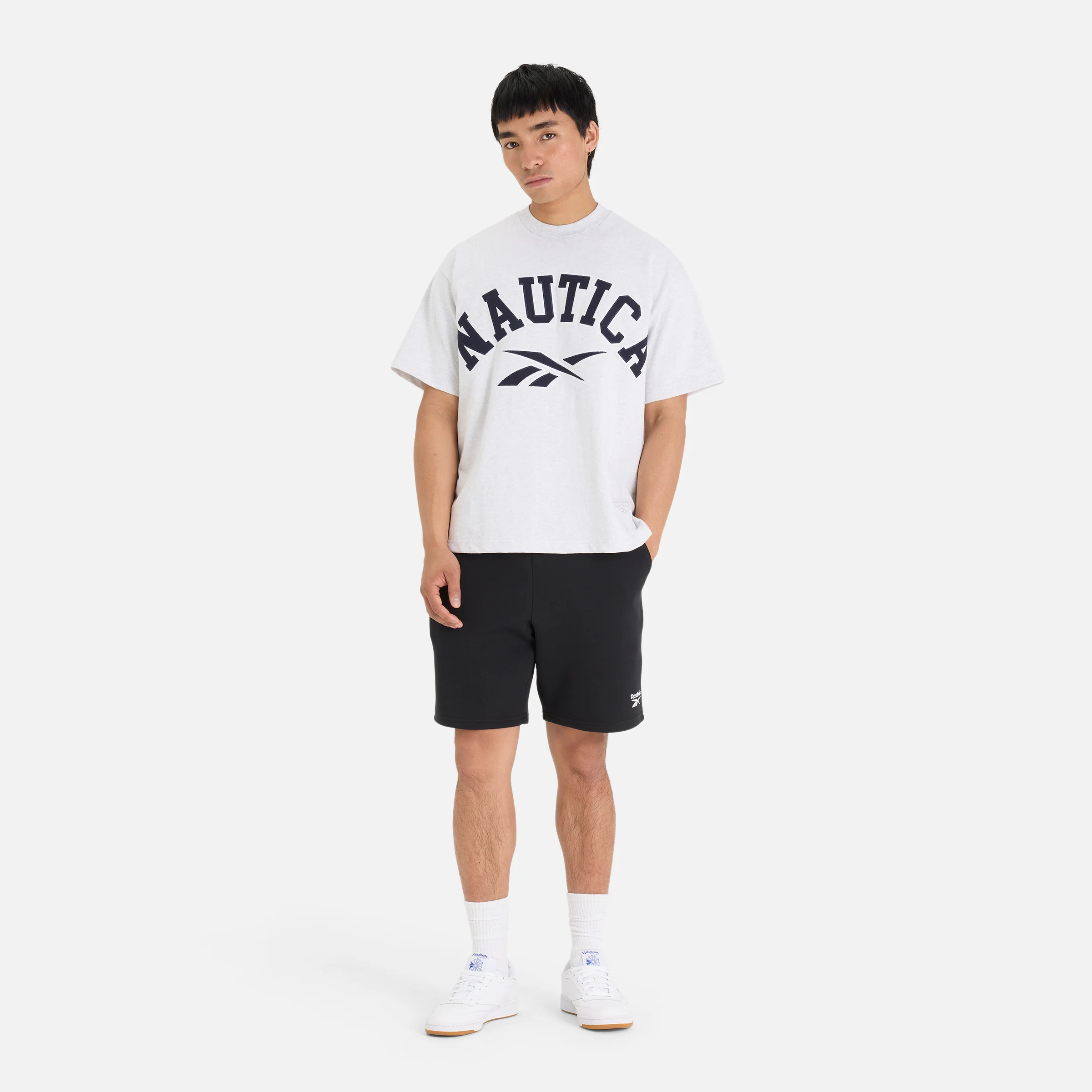 Reebok X Nautica Japan Short Sleeve Jersey Tee Ash Grey