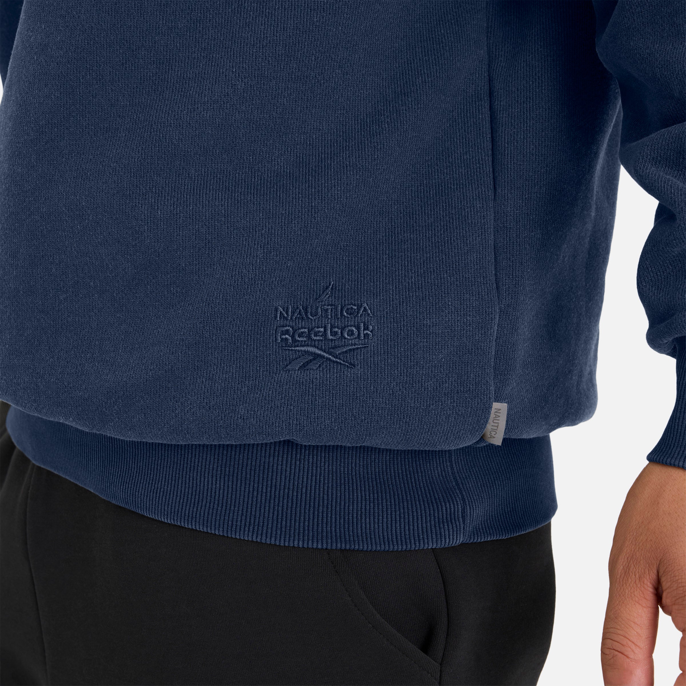 Reebok X Nautica Japan Heavyweight Pigment Dyed Sweatshirt Navy - Image 6