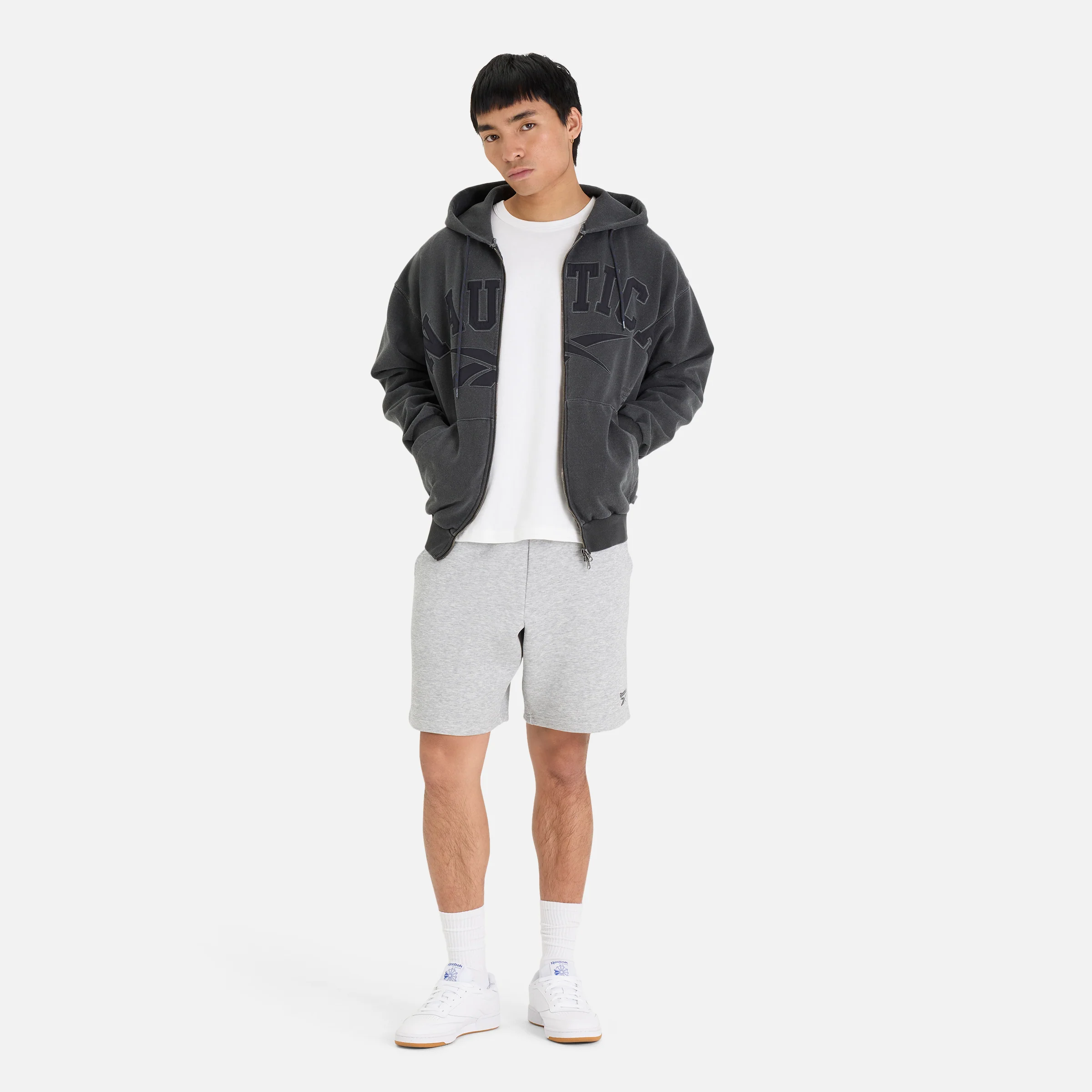 Reebok X Nautica Japan Pigment Dyed Zip Hoodie Black
