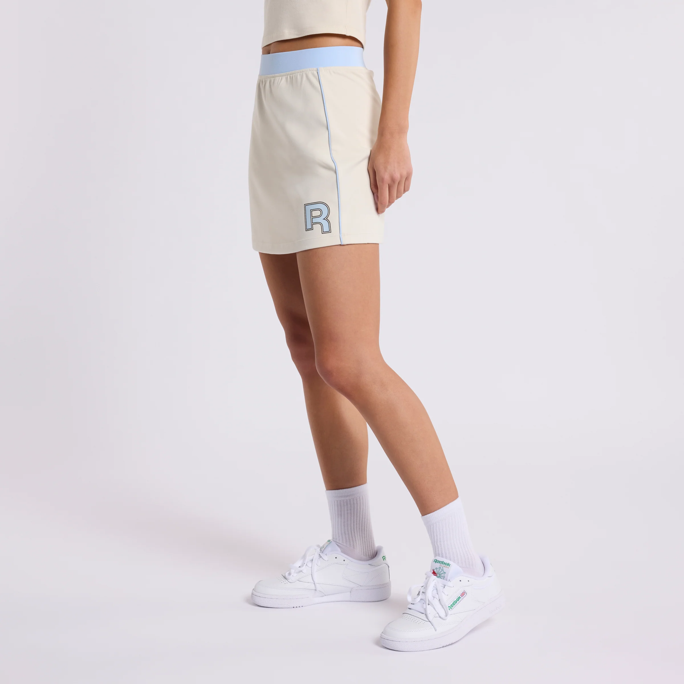 Ov Mini Skirt Alabaster/ Soft Blue - Image 2