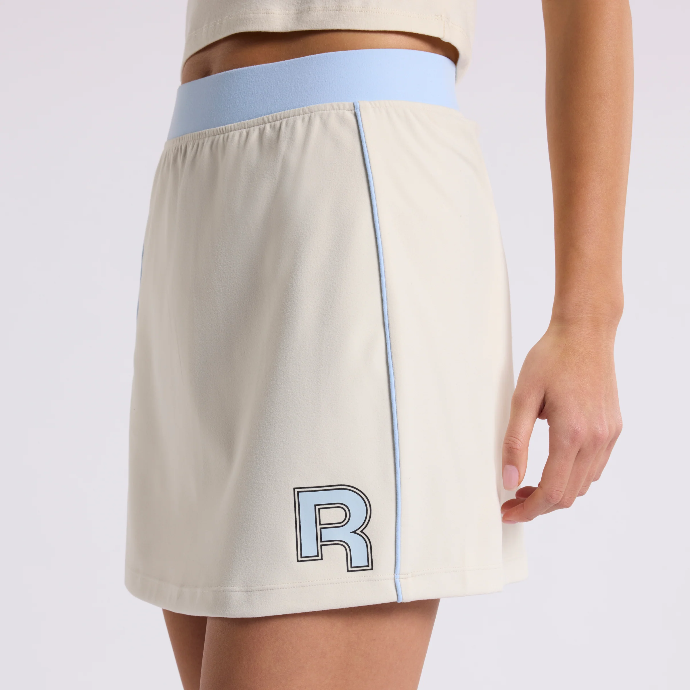 Ov Mini Skirt Alabaster/ Soft Blue - Image 5