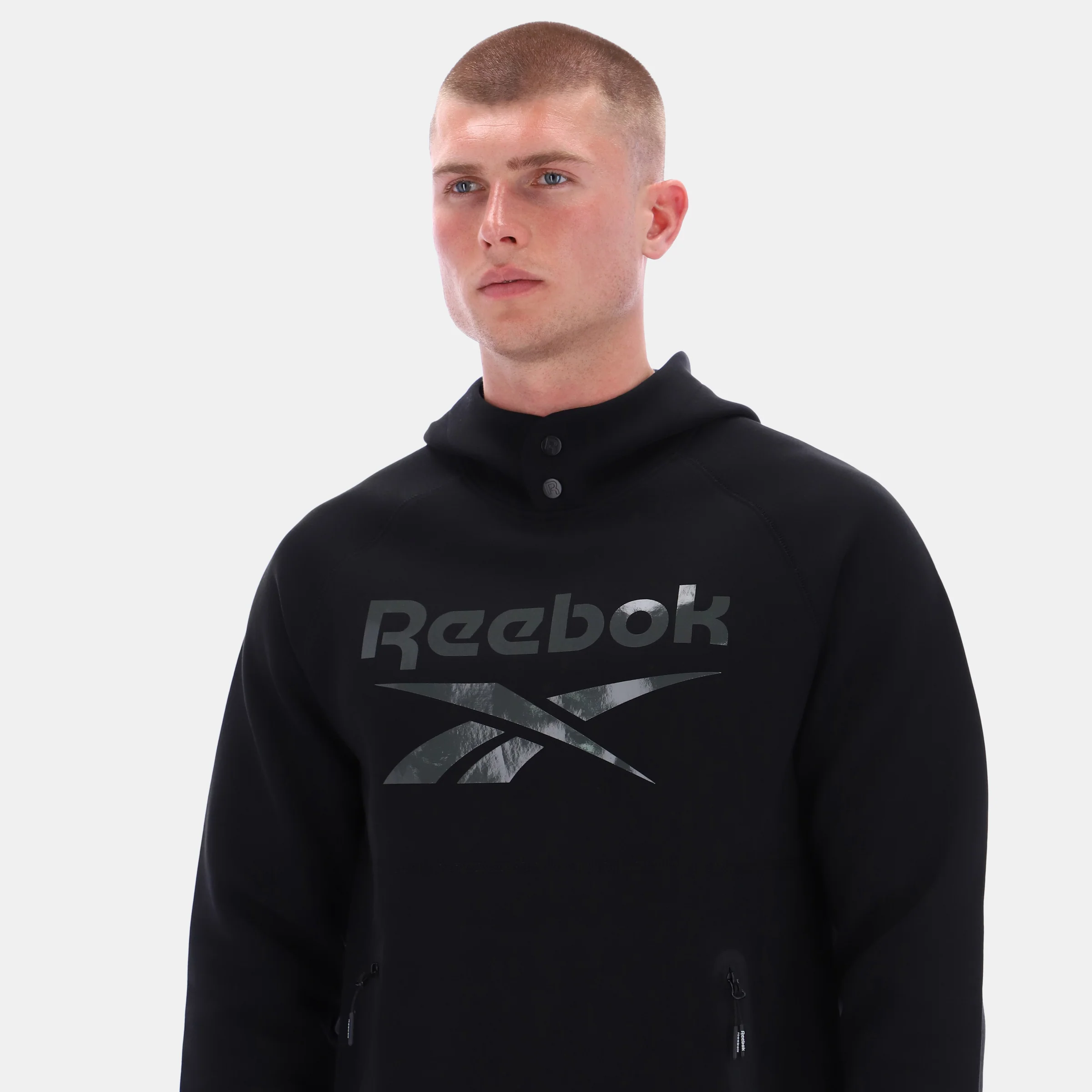 Overhead Hoody Fleece Army Black - Image 2