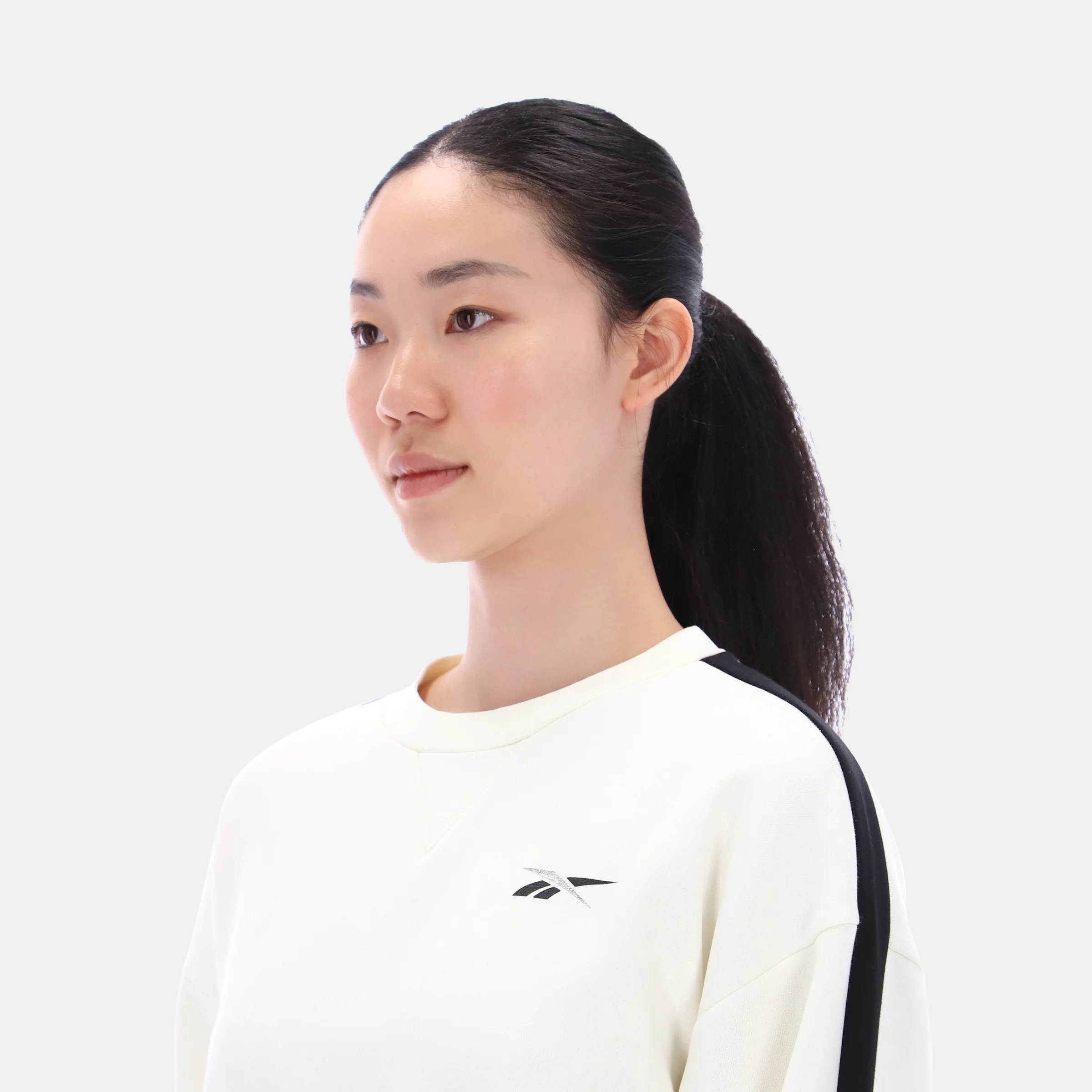 Oversized Crewneck Sweatshirt Chalk - Image 2
