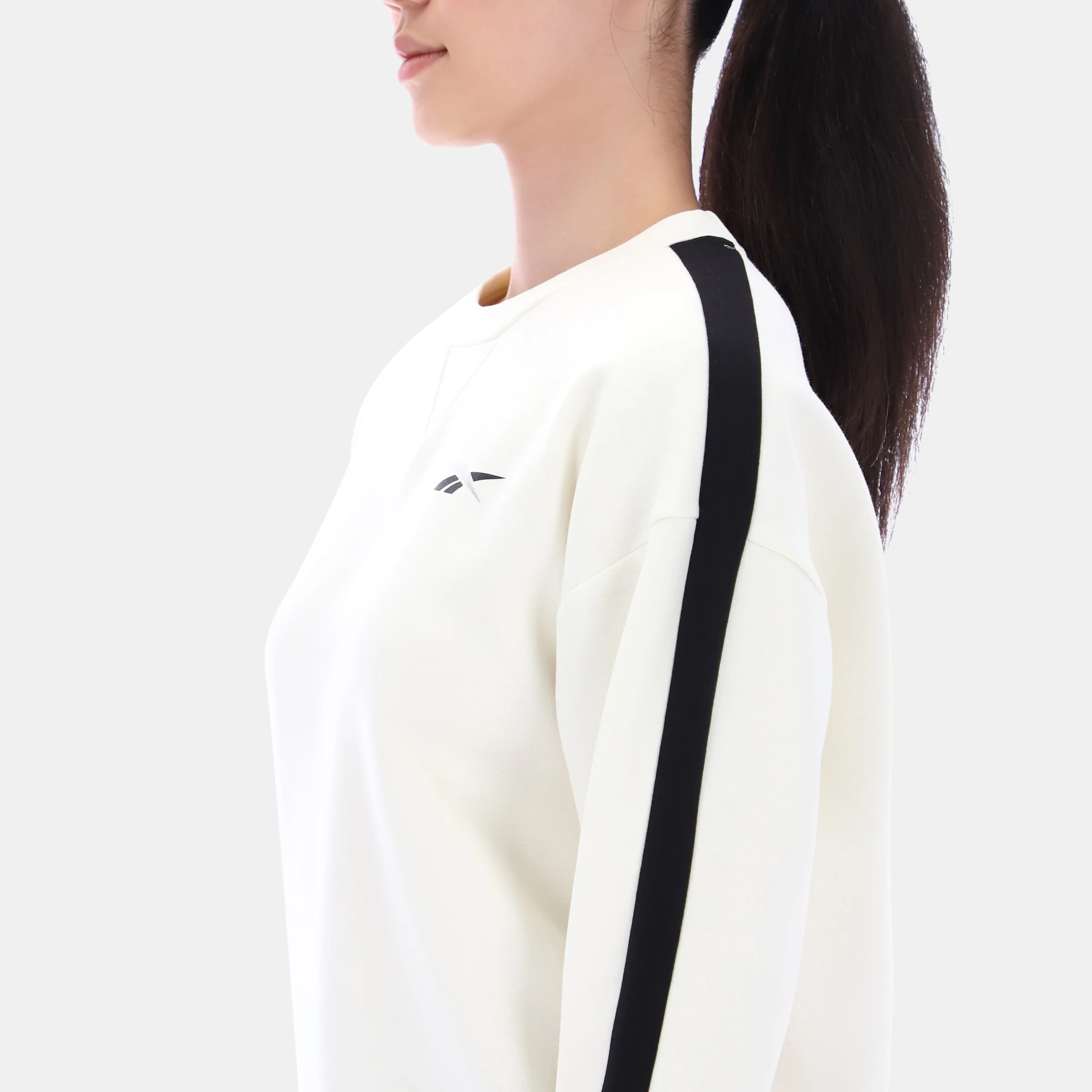 Oversized Crewneck Sweatshirt Chalk - Image 3