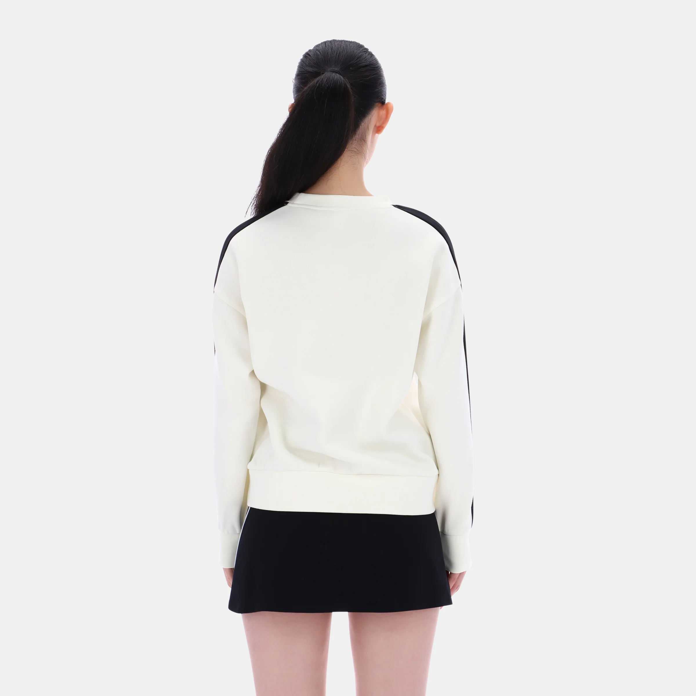 Oversized Crewneck Sweatshirt Chalk - Image 4