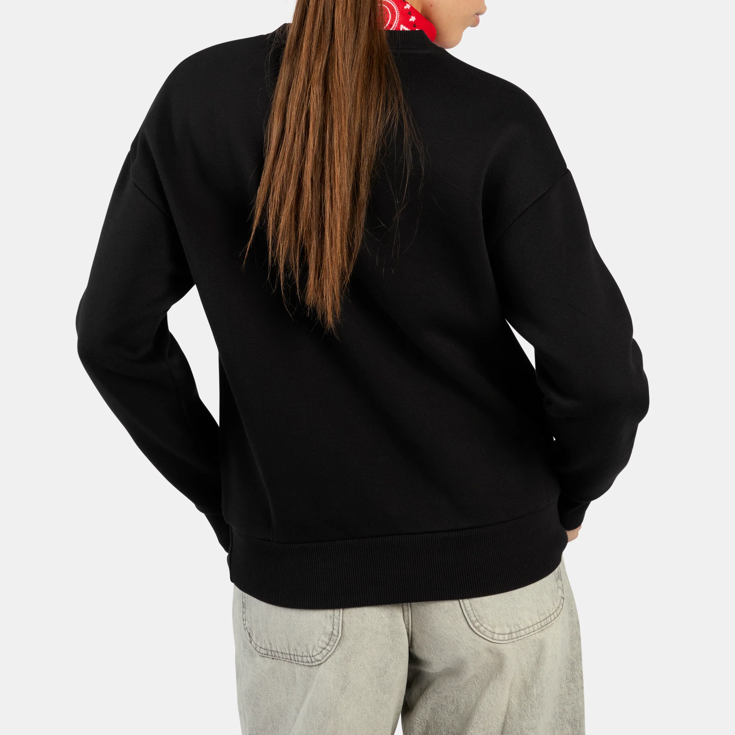 Raven Crewneck Sweatshirt Black - Image 3