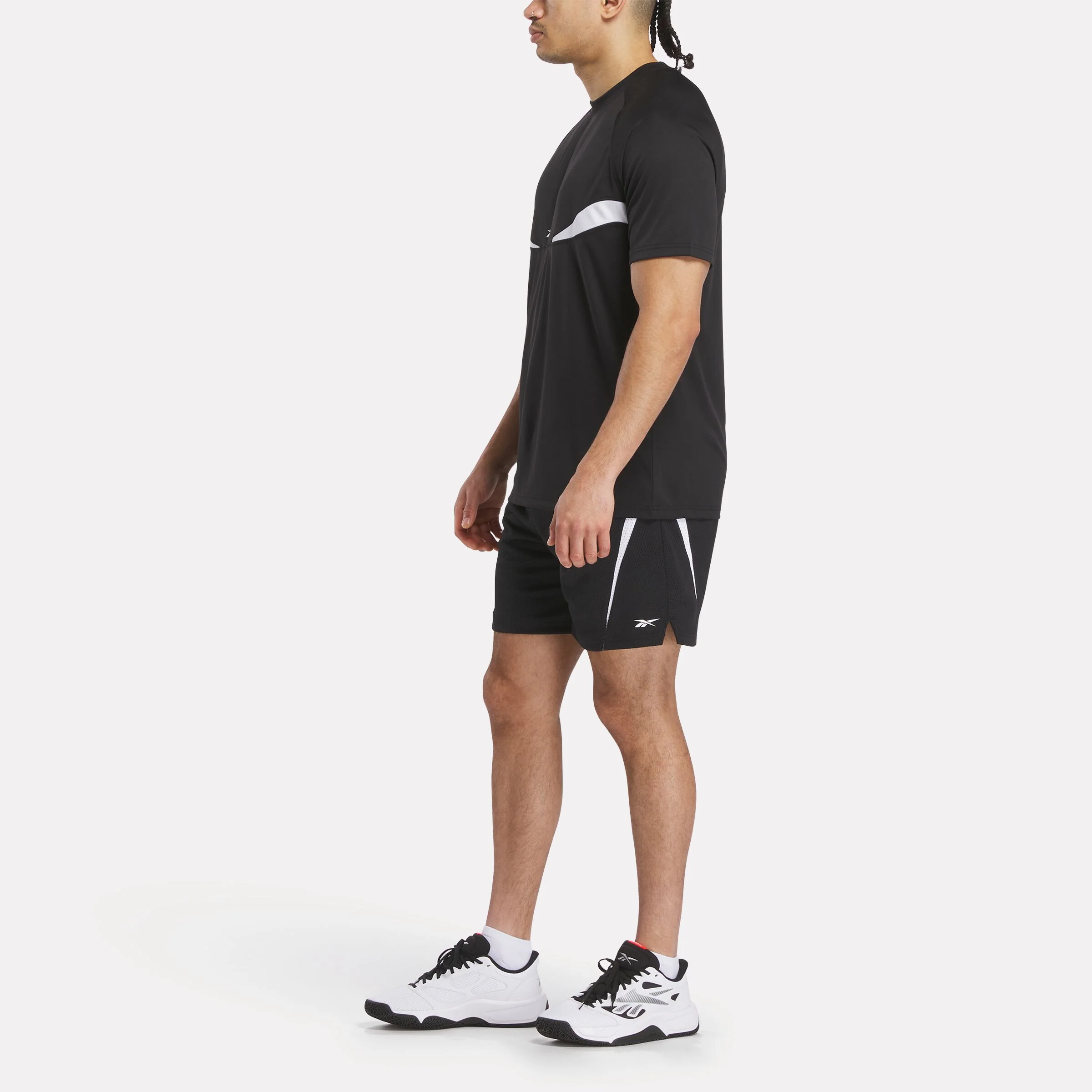 Rbk.b Warm Up Tee Black/Grey 6/White - Image 2