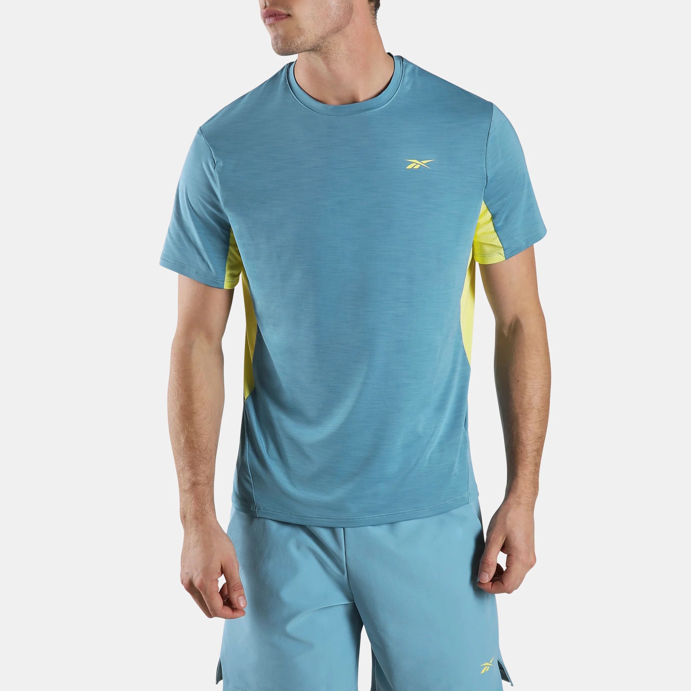 Rbk Chill Athlete Tee Warped Blue/Sport Citrus