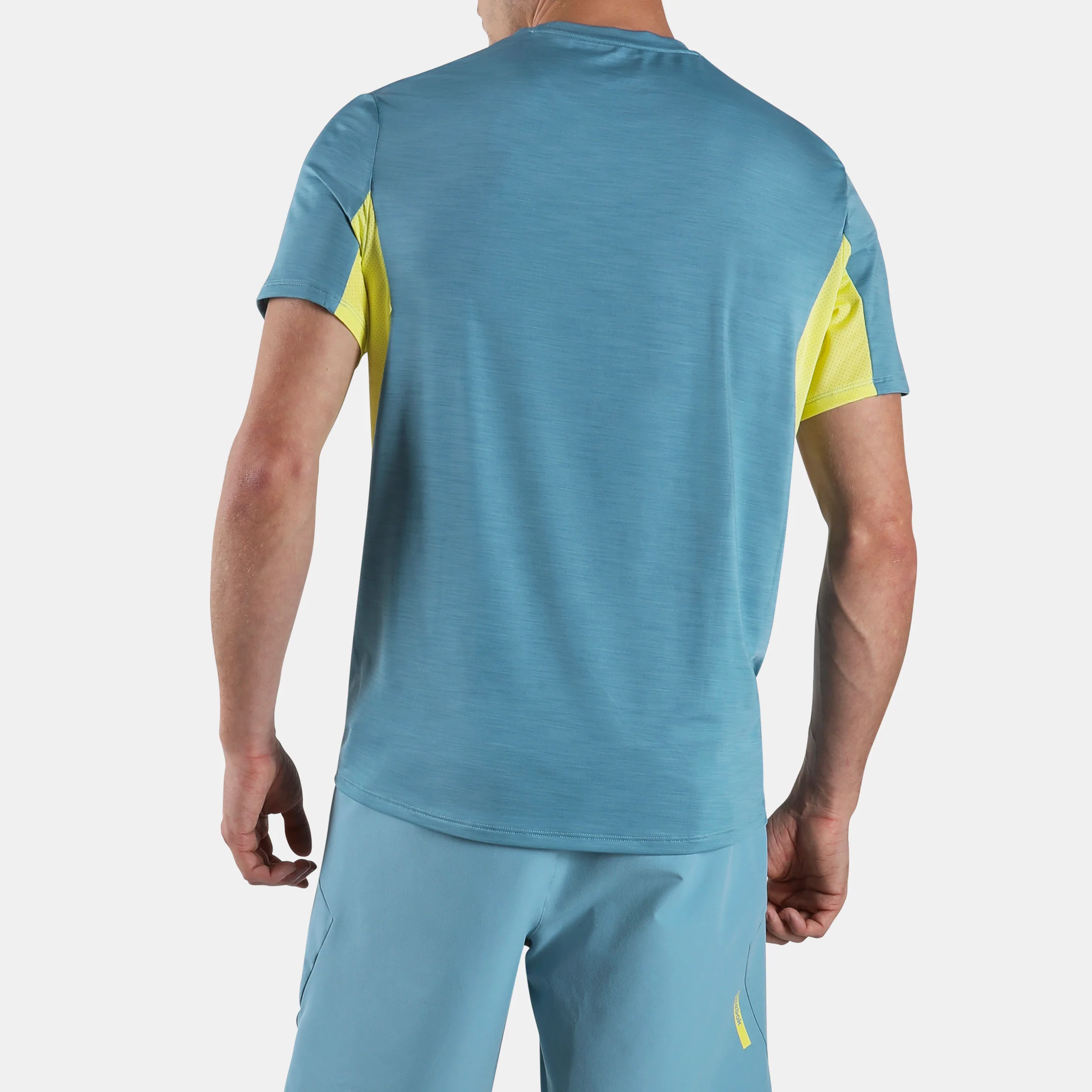 Rbk Chill Athlete Tee Warped Blue/Sport Citrus - Image 3