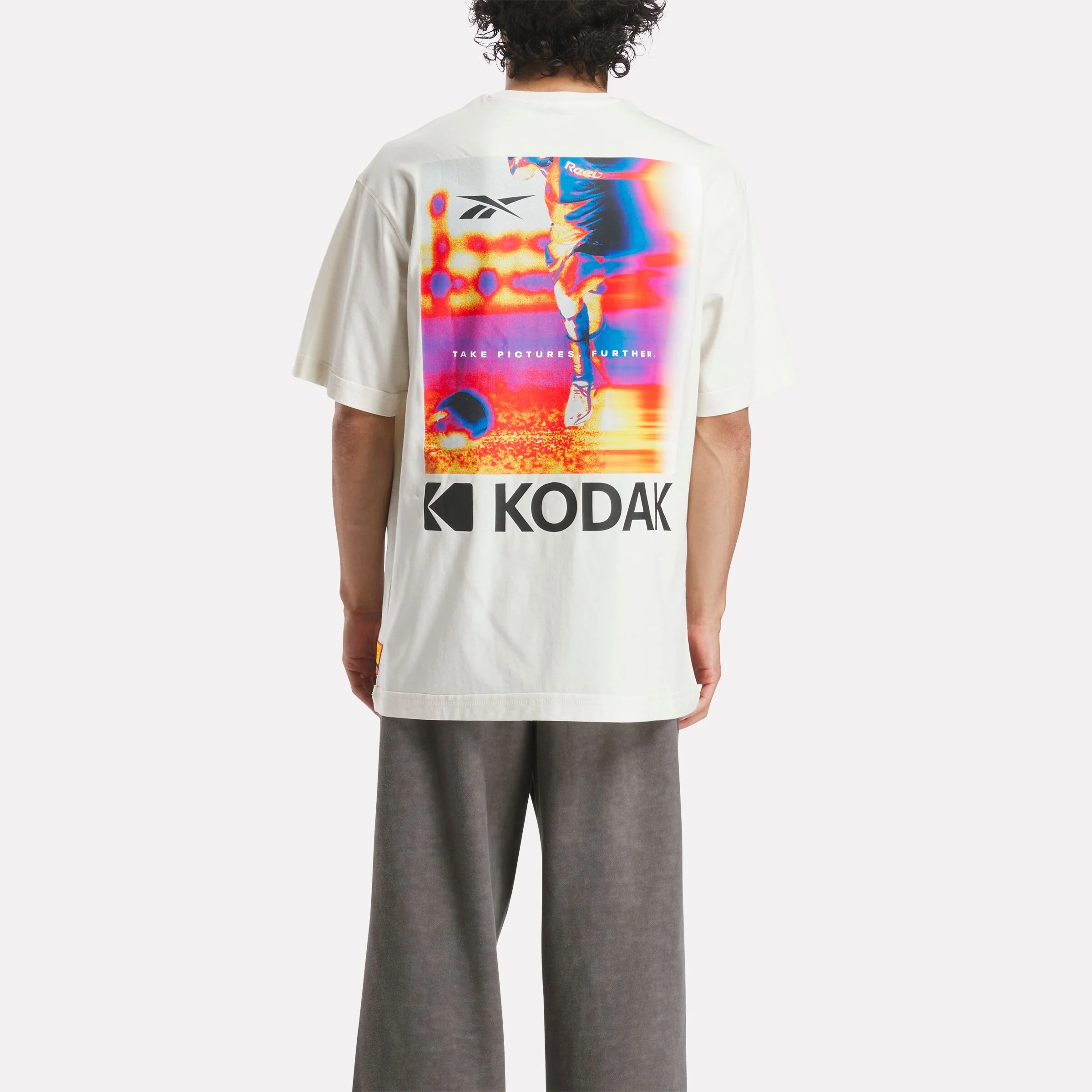 Rbk Kodak Graphic Run Tee Vintage Chalk - Image 2