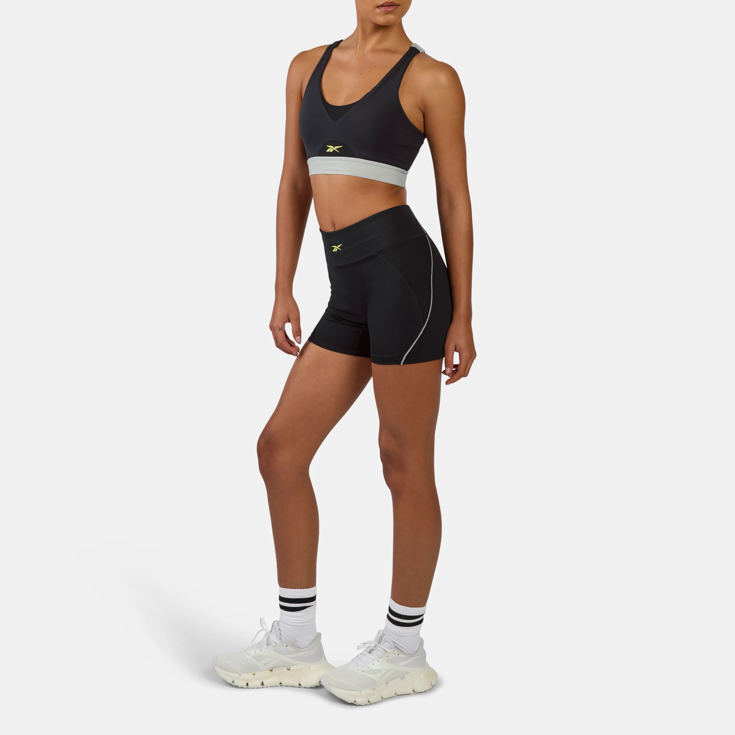 Rbk Lab Medium Impact Bra Black/Grey 1 - Image 2