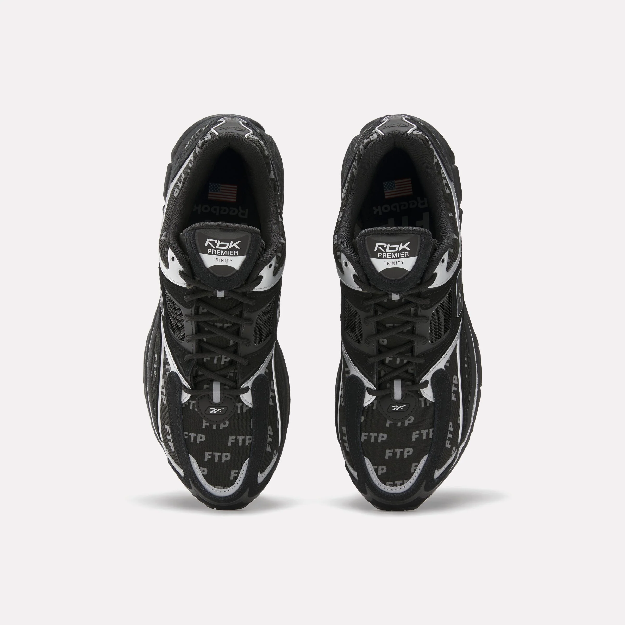 Reebok X Ftp Premier Trinity Kfs Shoes Black/Black/Black - Image 4