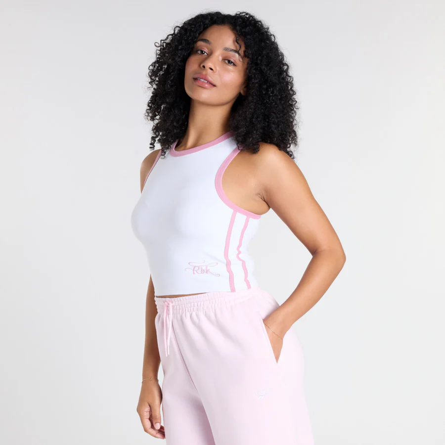Rbk World Tank White/ Dusty Rose - Image 3