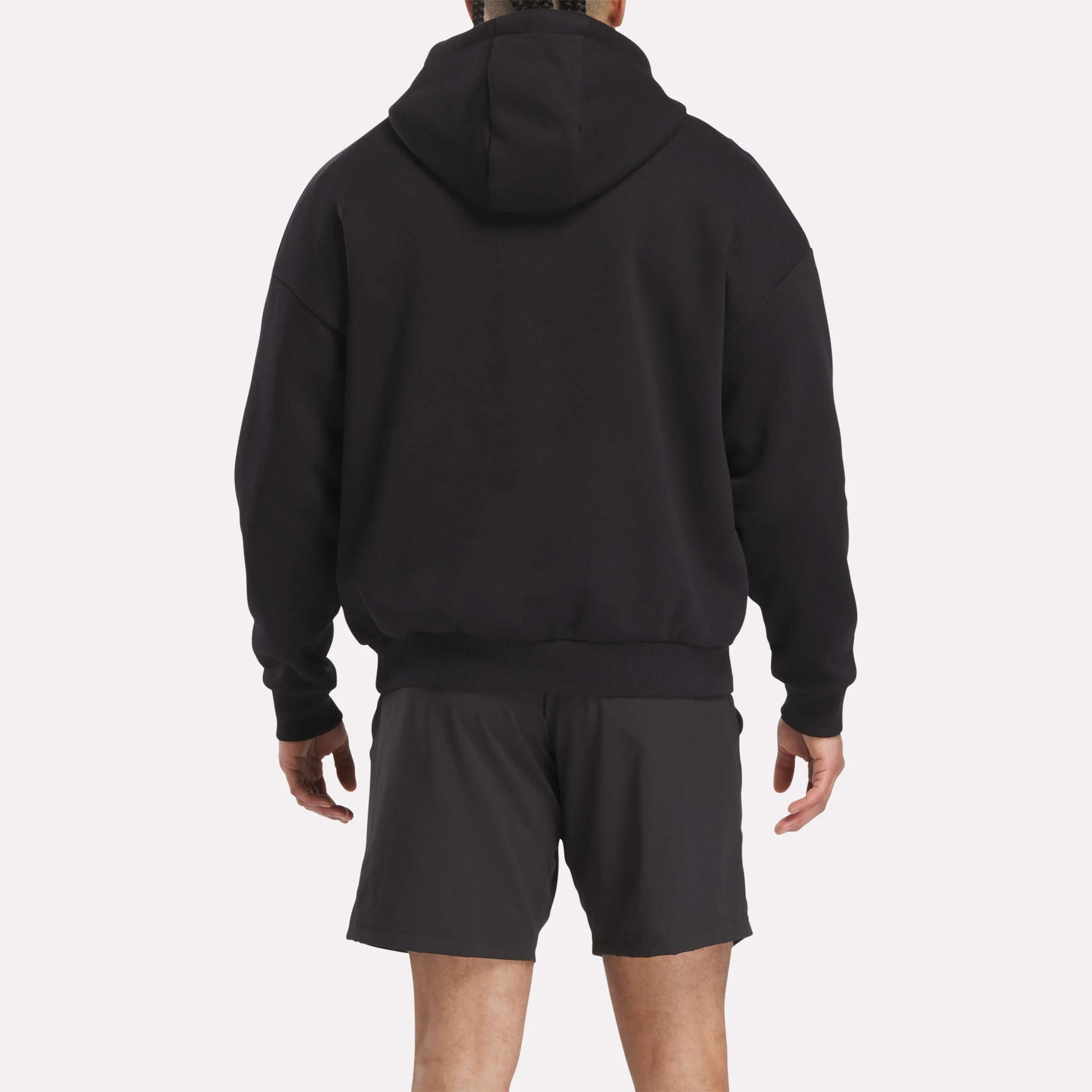 Men's Reebok X F45 Training Relaxed Hoodie Black - Image 3