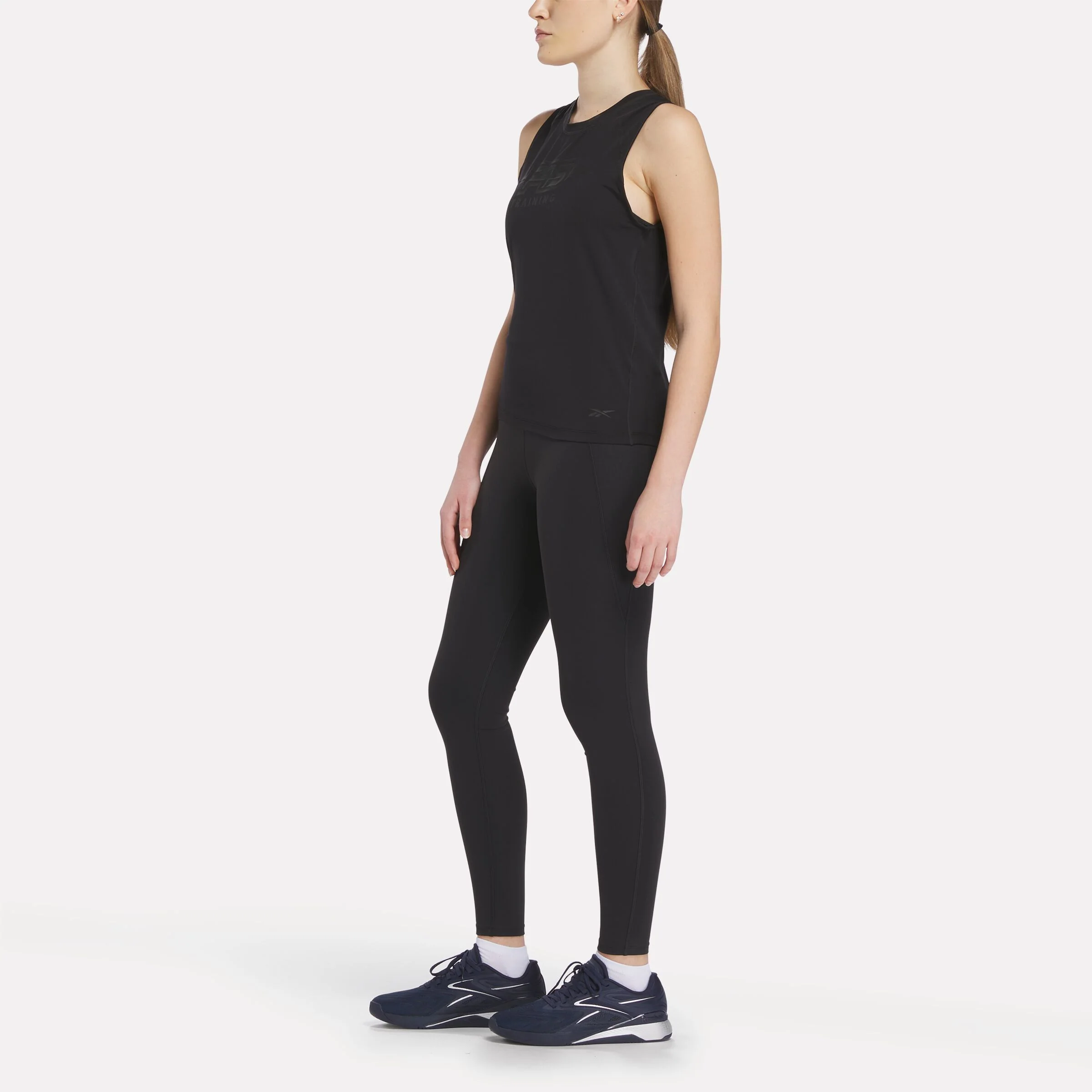 Women's Reebok X F45 Training Tank Top Black - Image 3