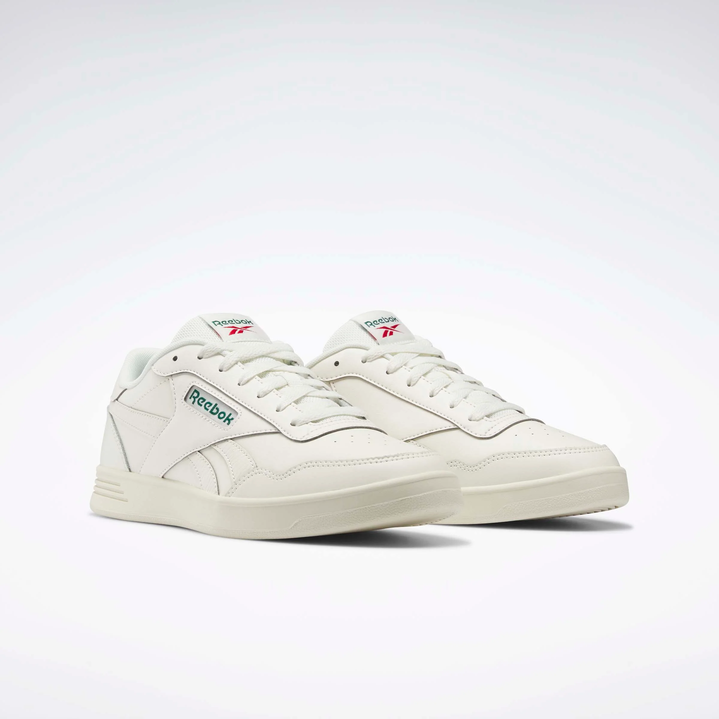 Reebok Court Advance Chalk/Dark Green/Flash Red - Image 4