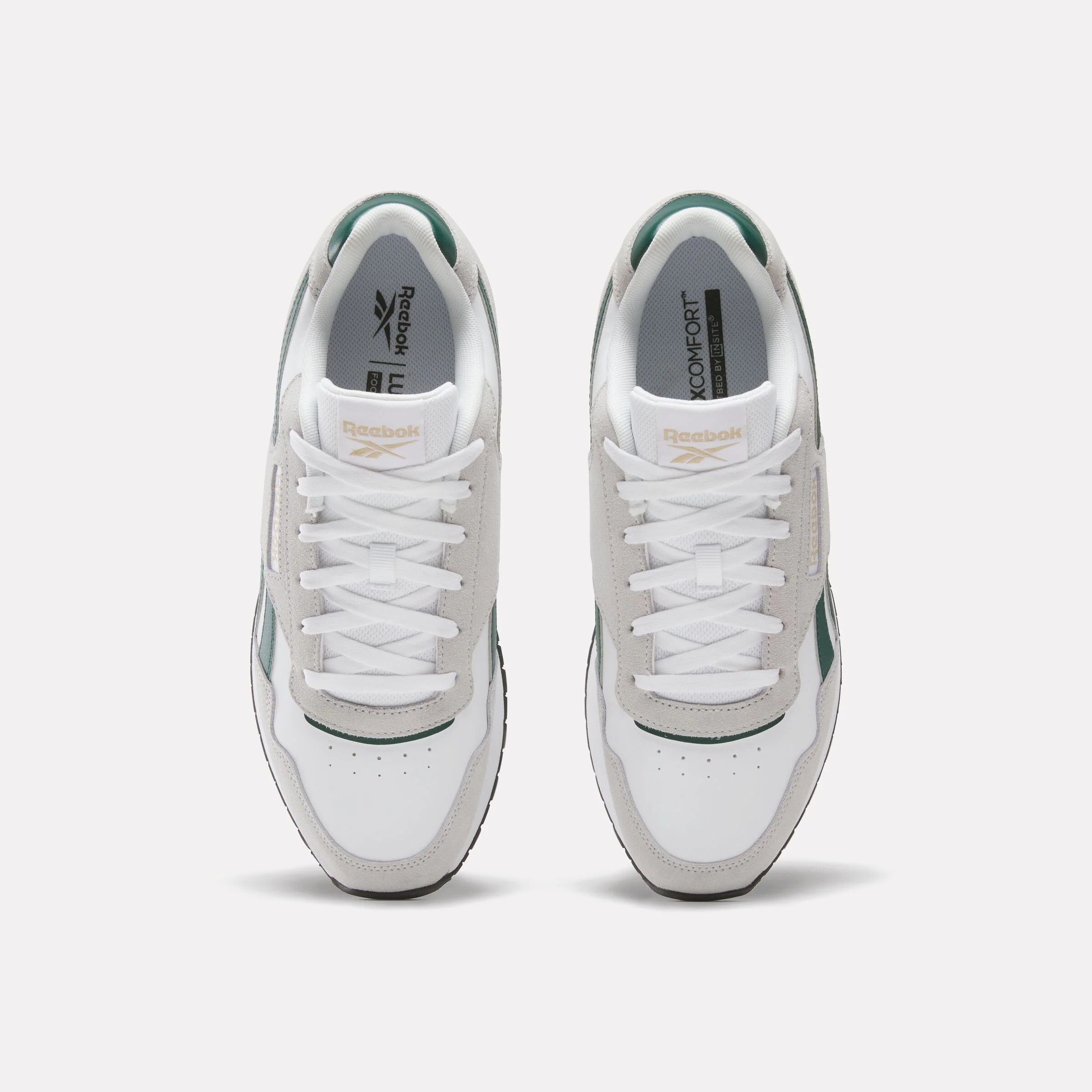 Reebok Glide White/Collegiate Green/Grey - Image 4