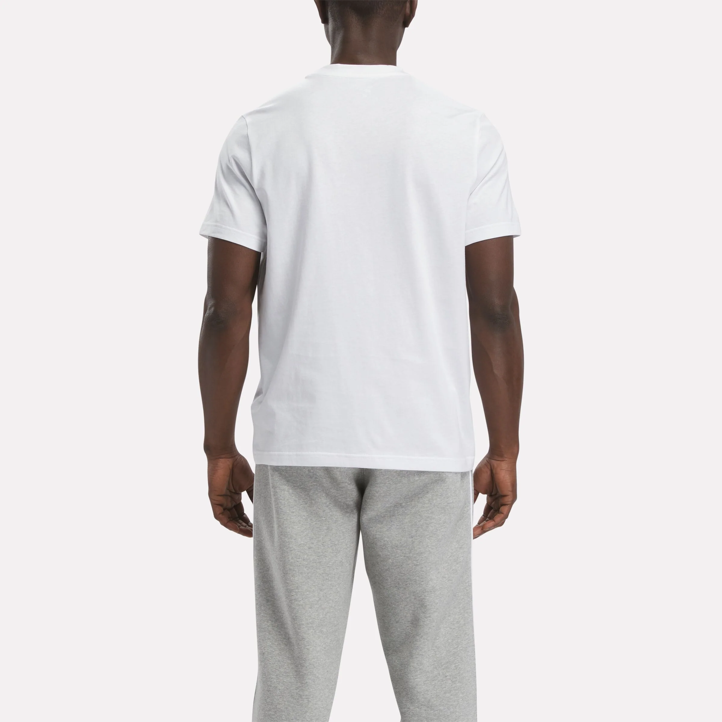Reebok Identity Big Stacked Logo T-Shirt White - Image 3