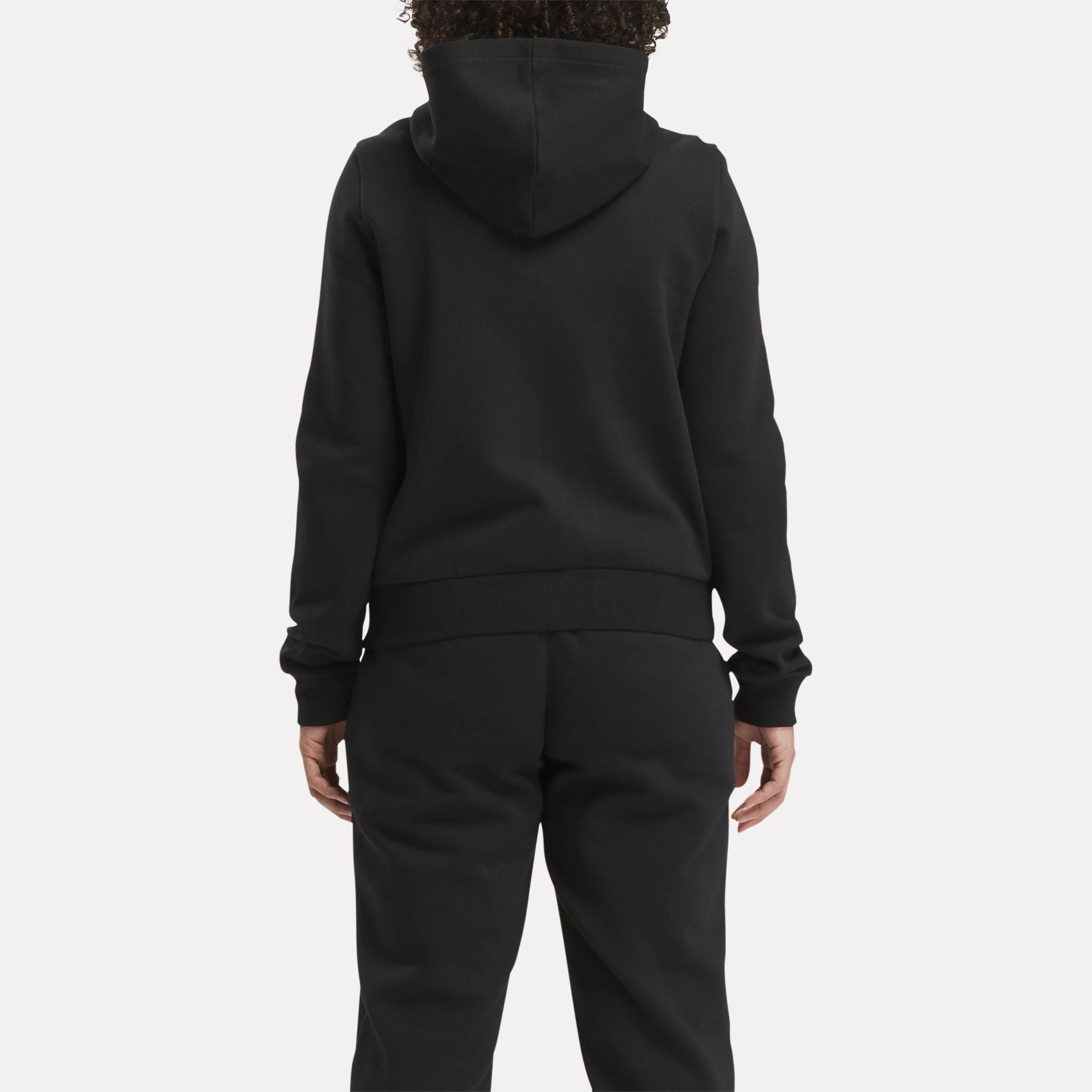 Reebok Identity Small Logo Fleece Full-Zip Hoodie Black - Image 3