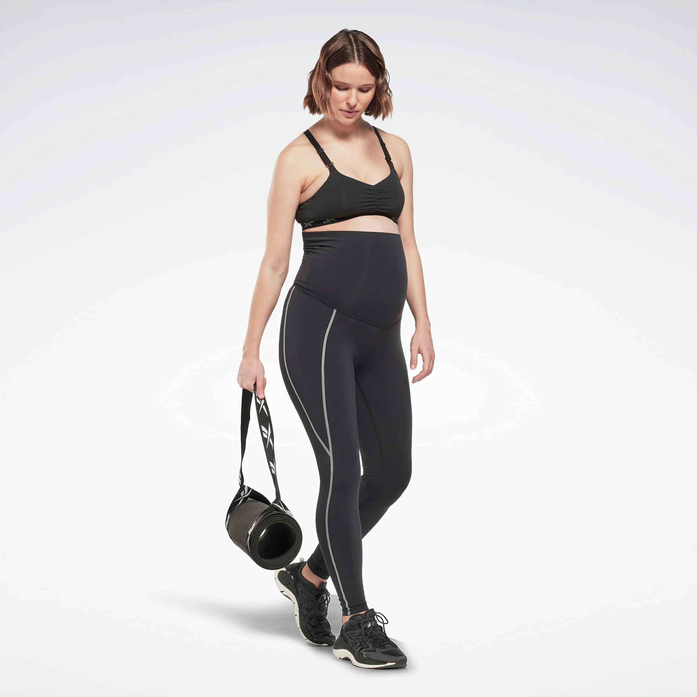 Reebok Lux 2.0 Maternity Leggings Black - Image 3