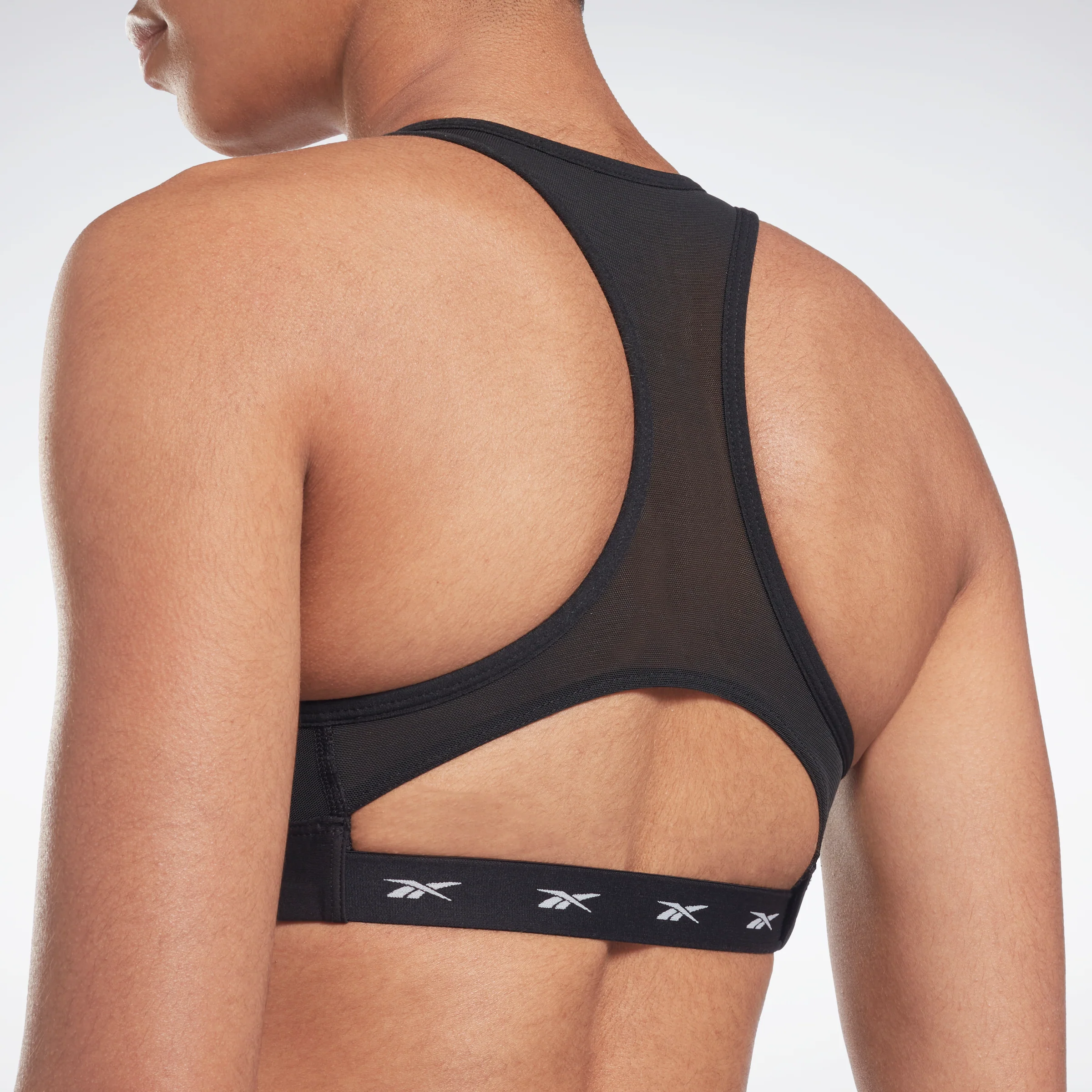 Reebok Lux Vector Racer Sports Bra Black - Image 5