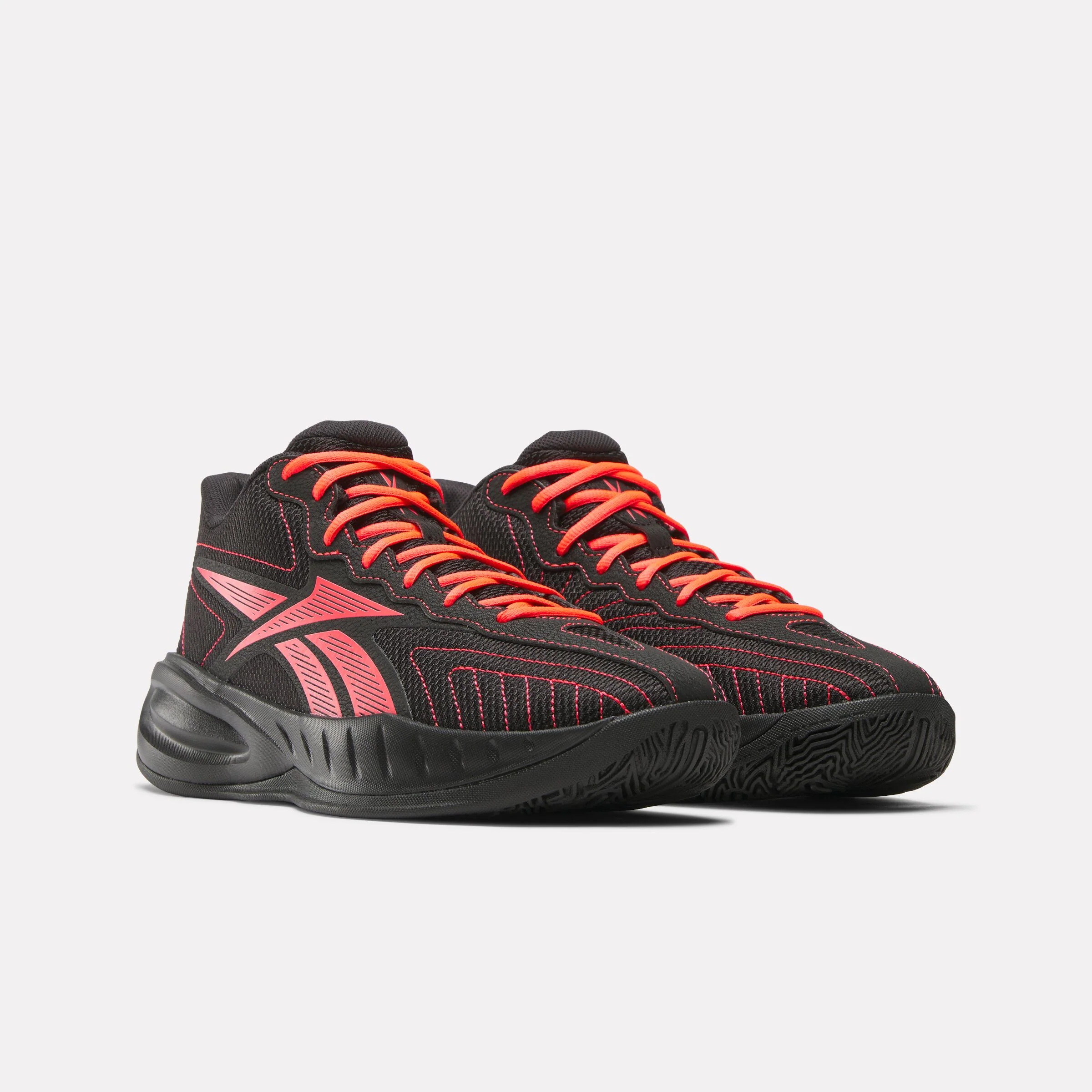 Reebok Press Black/Neon Cherry/Black - Image 2
